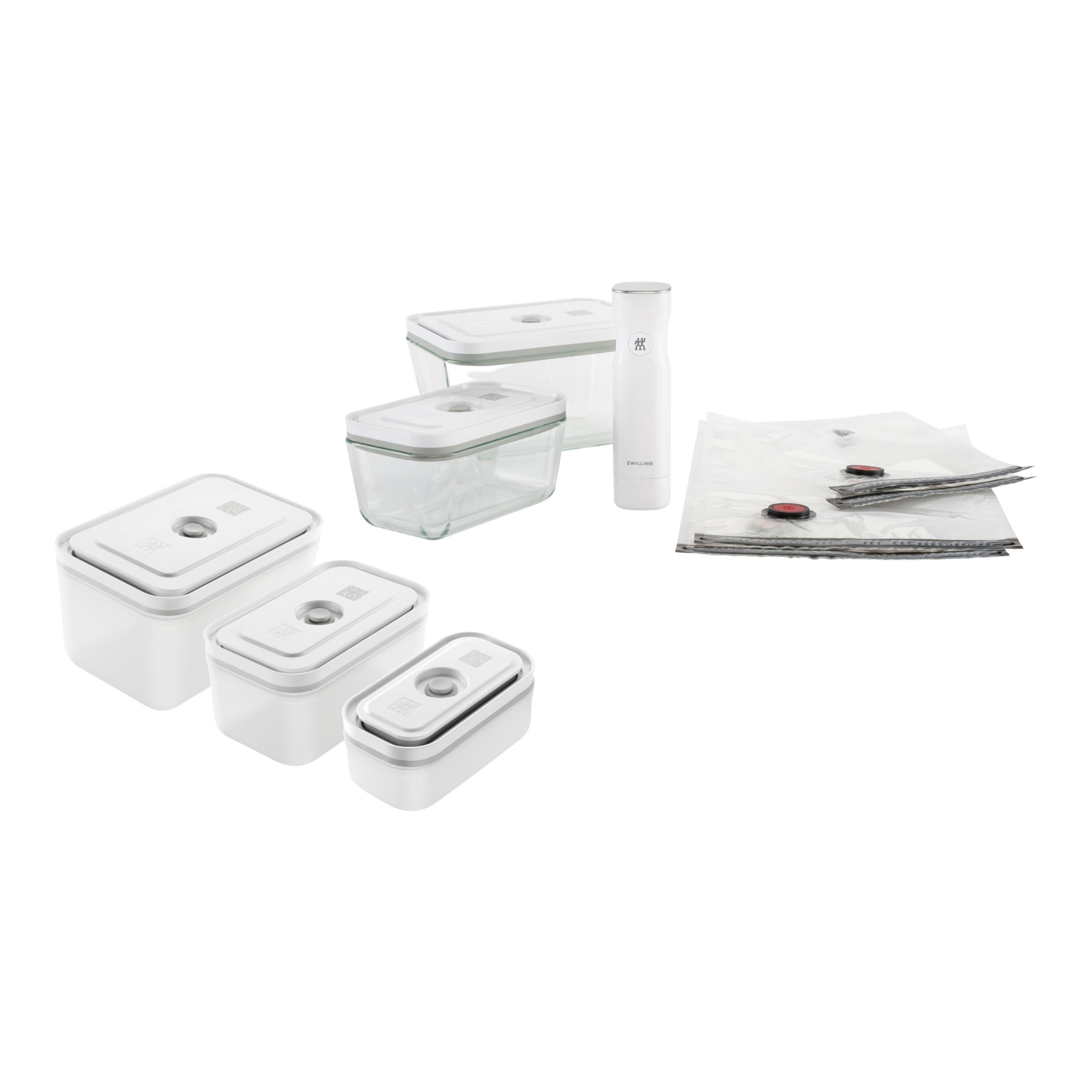10 Piece Glass & Plastic Vacuum Starter Set S/M/L