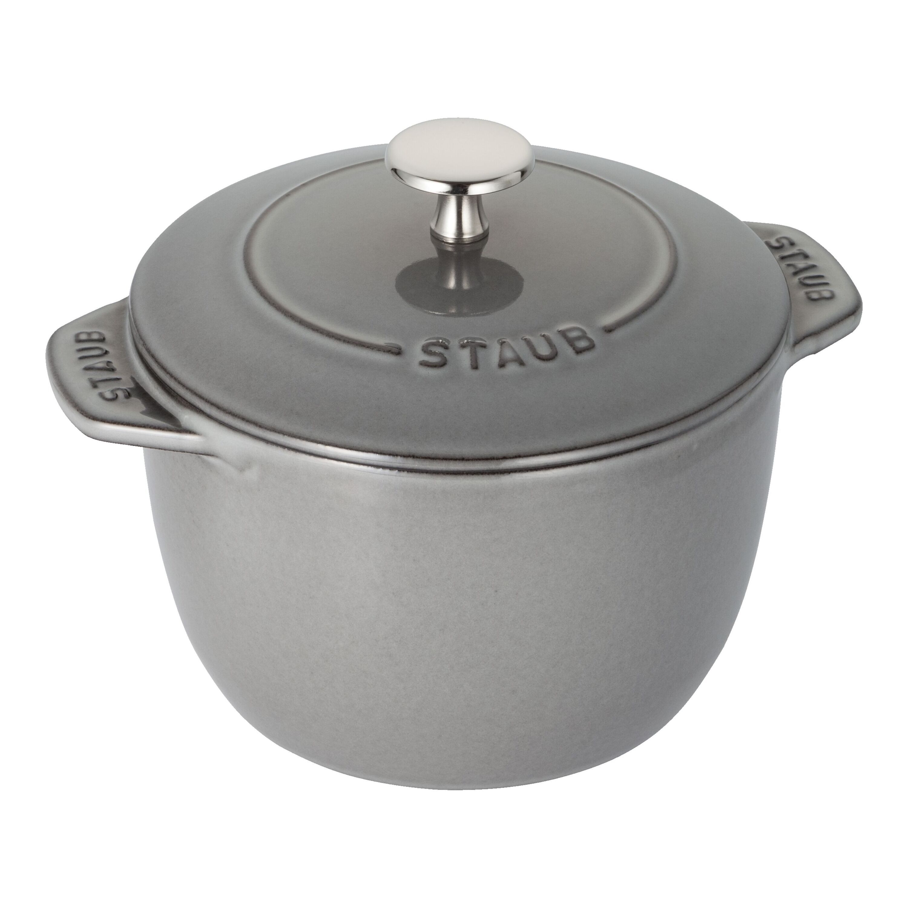 16 cm round Cast iron Rice Cocotte graphite-grey