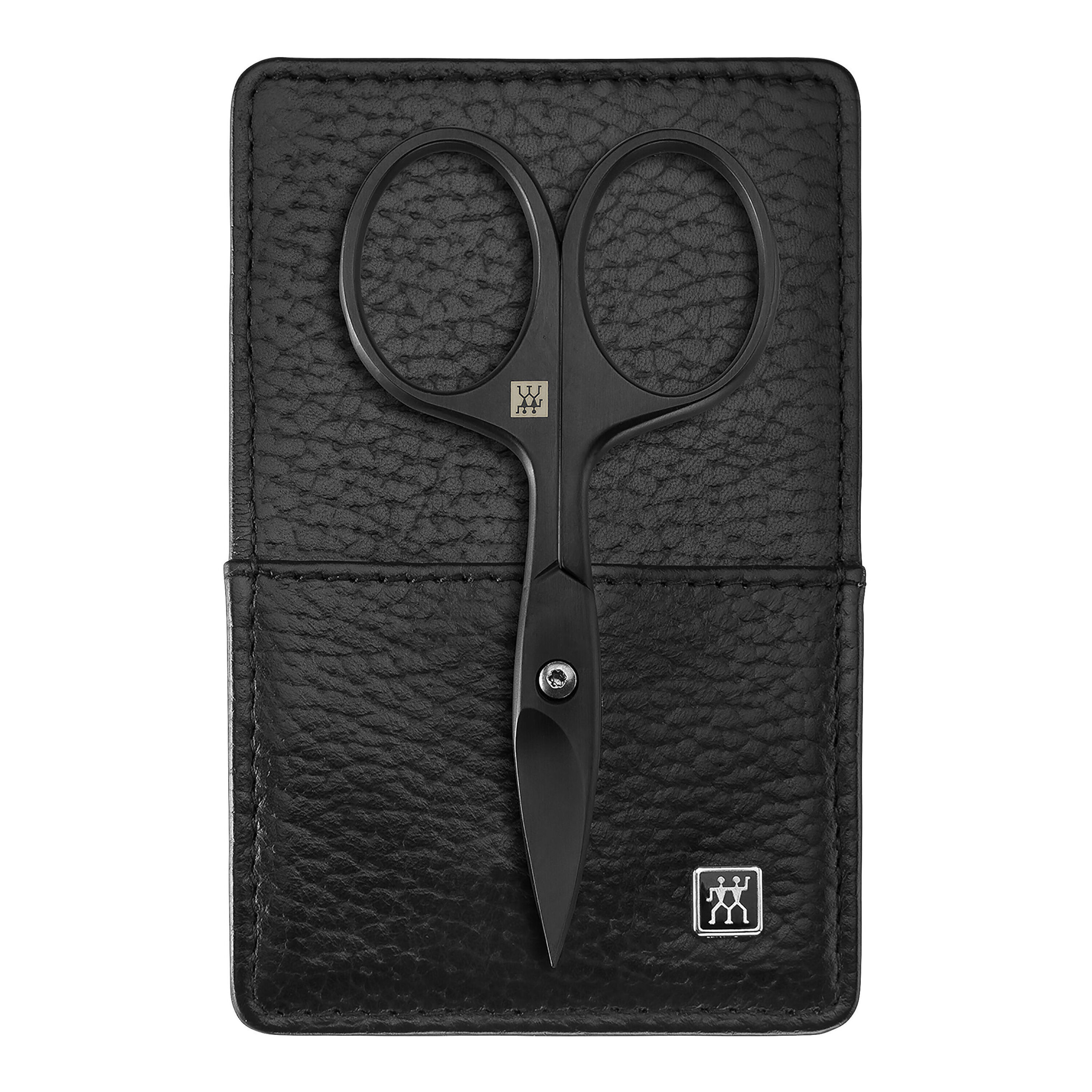 3-pcs Leather Pocket case black