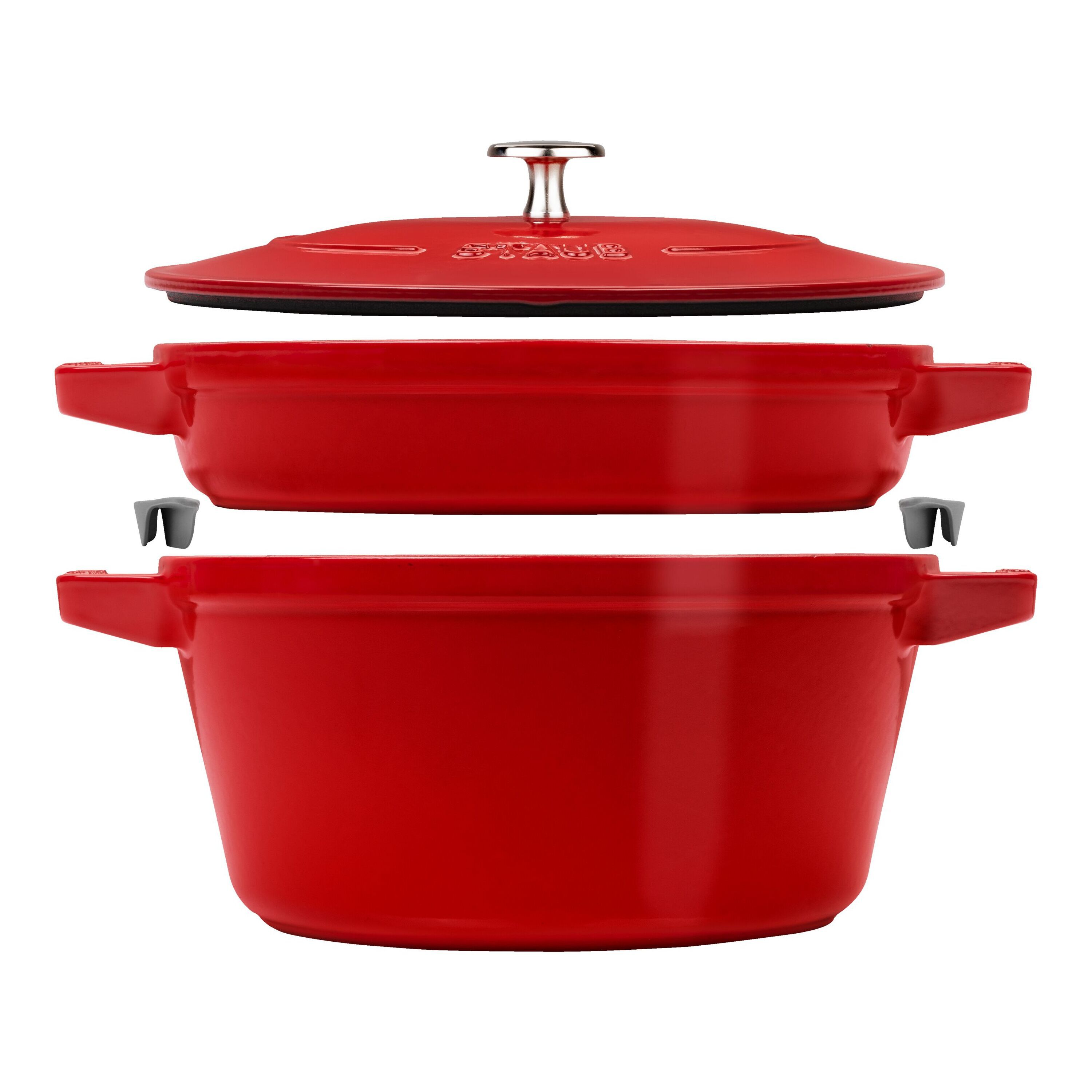 2-pcs Cast iron Pot set Stackable