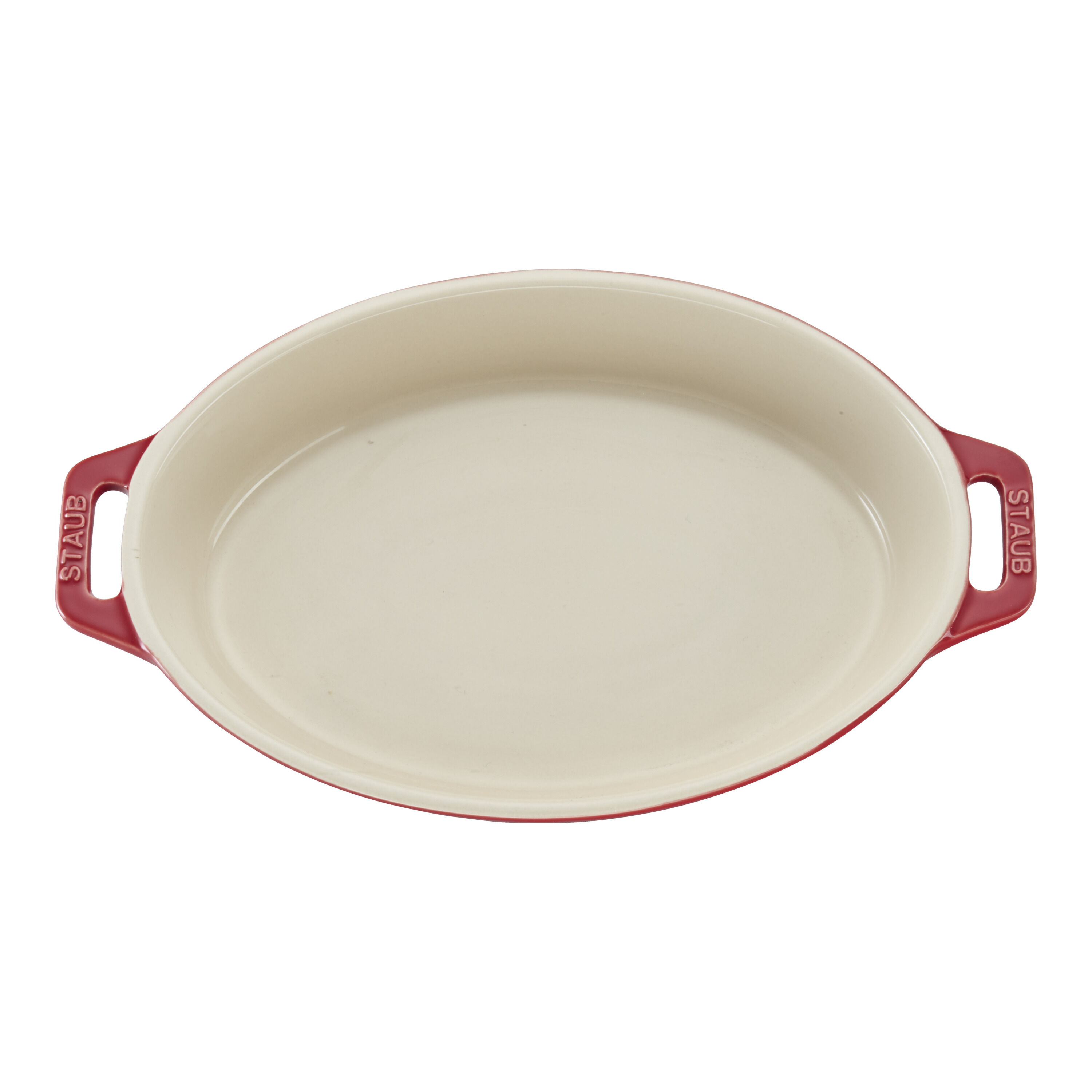 29 cm oval ceramic Oven dish cherry