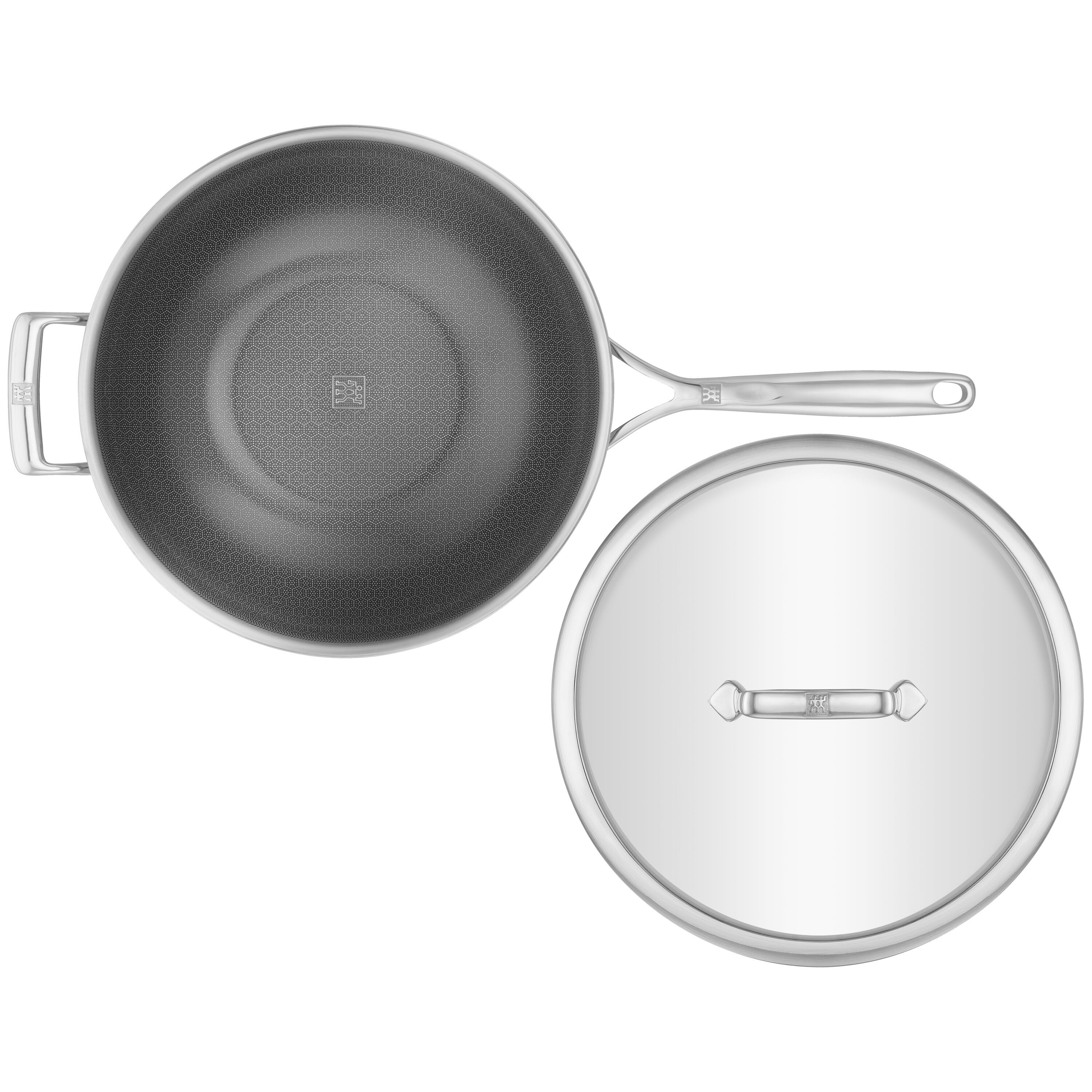 30 cm 18/10 Stainless Steel Wok with lid