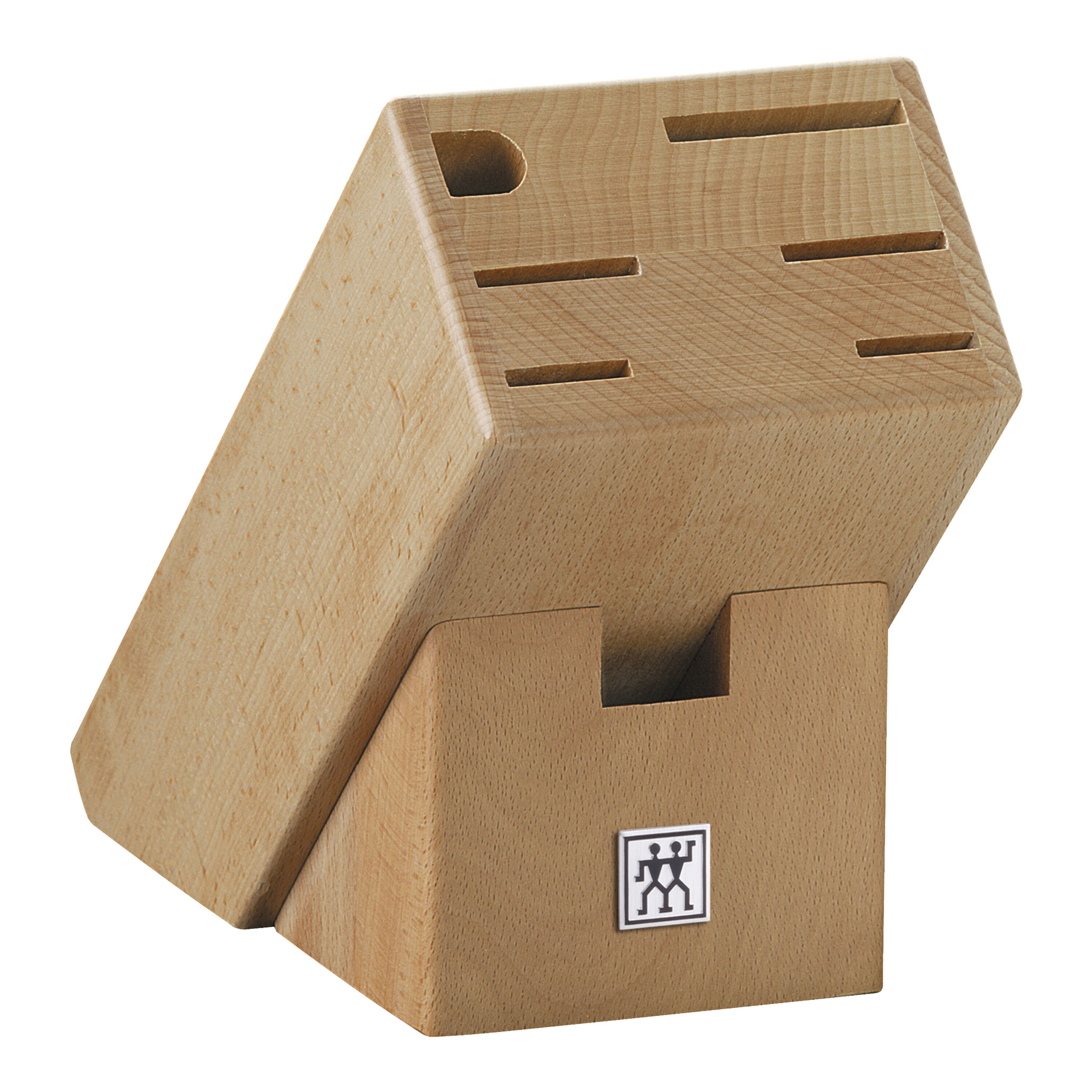 5 slot brown Knife block empty