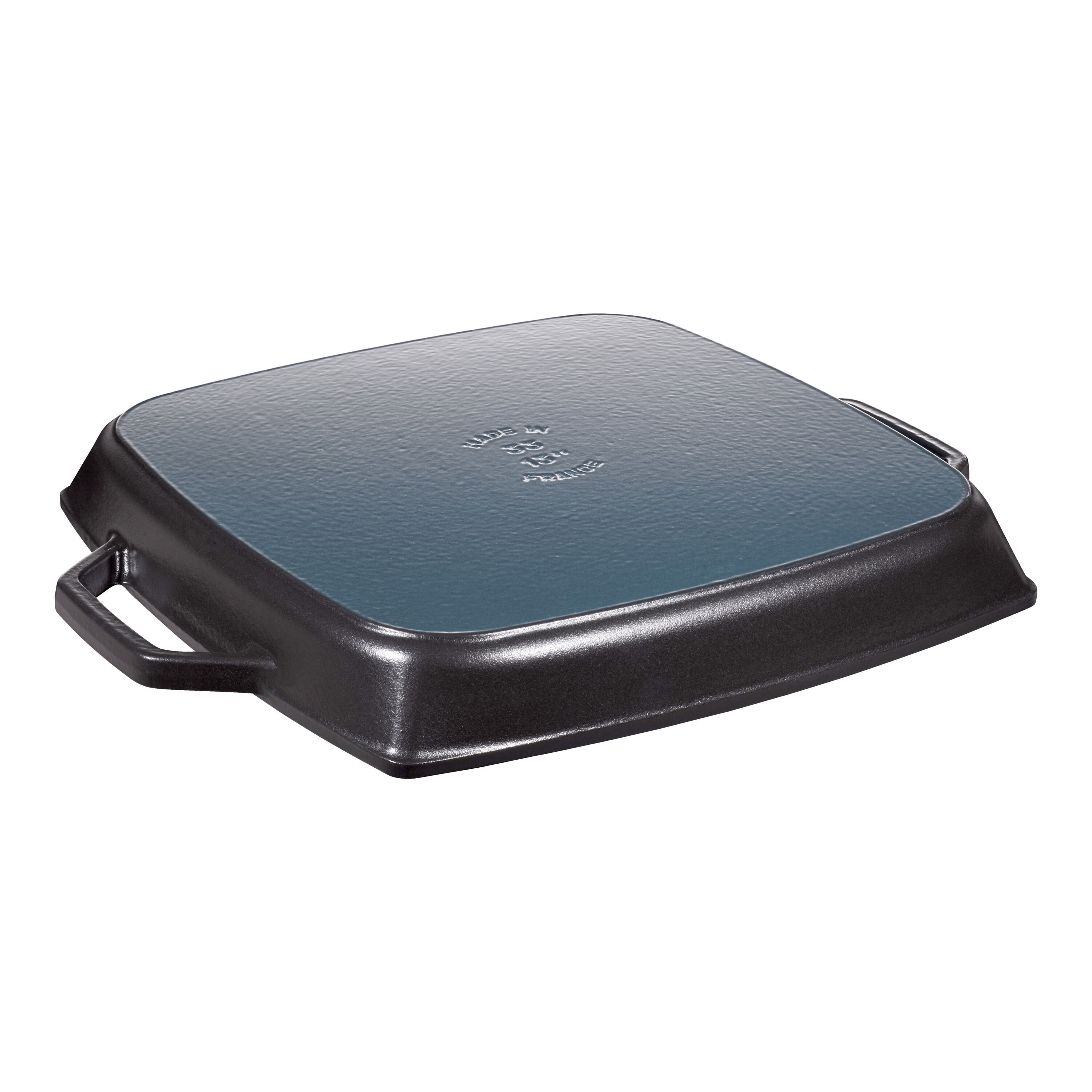 33 cm square Cast iron Grill pan black