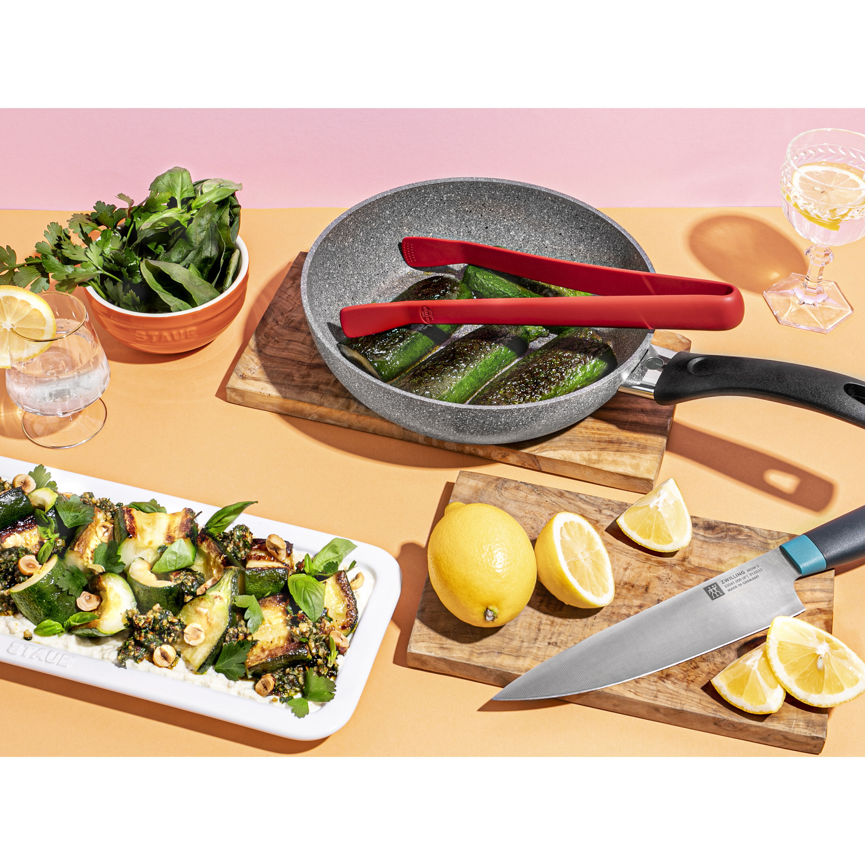 28 cm round Aluminium Saute pan high-sided