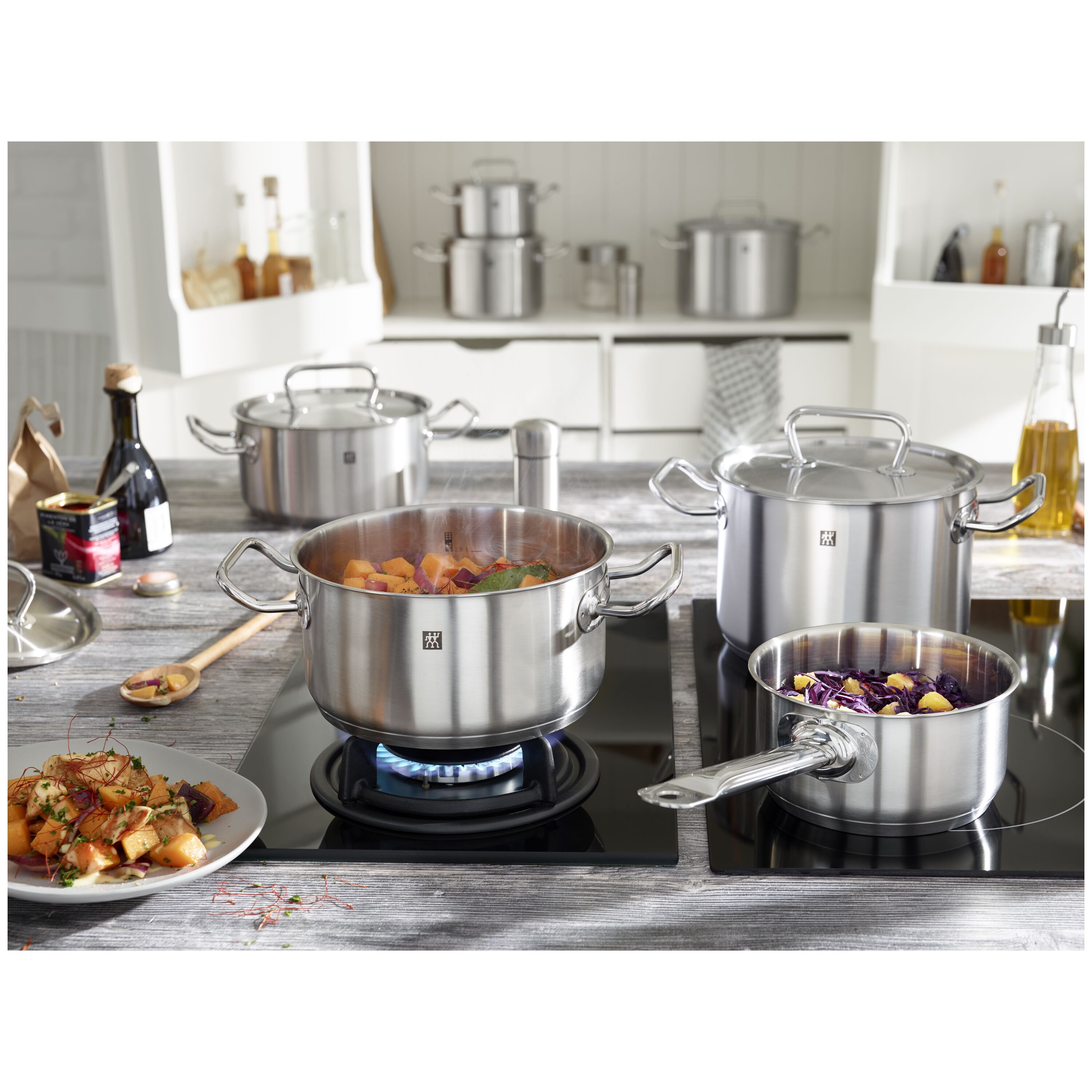 28 cm 18/10 Stainless Steel Stew pot silver