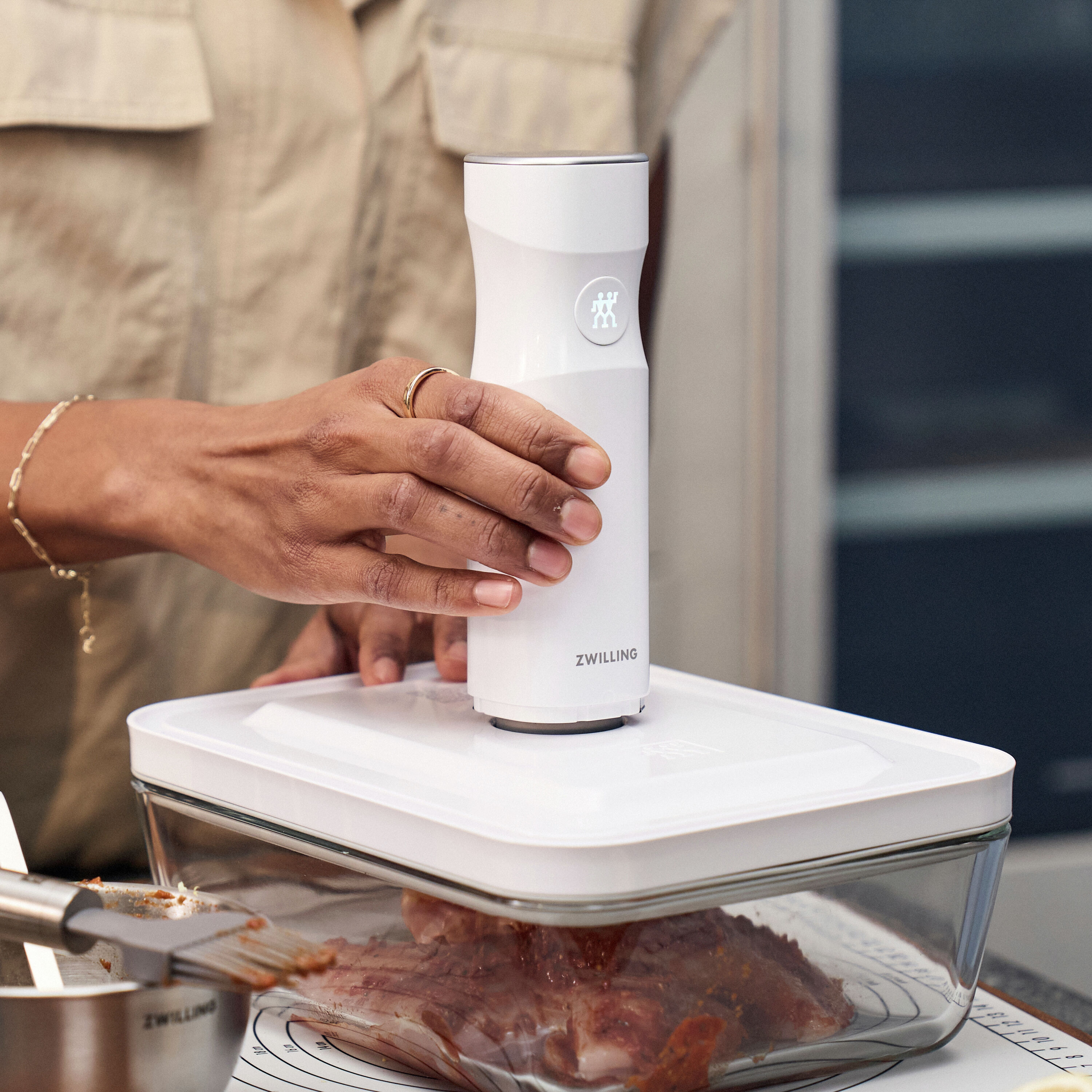 Gratin dish Vacuum lid