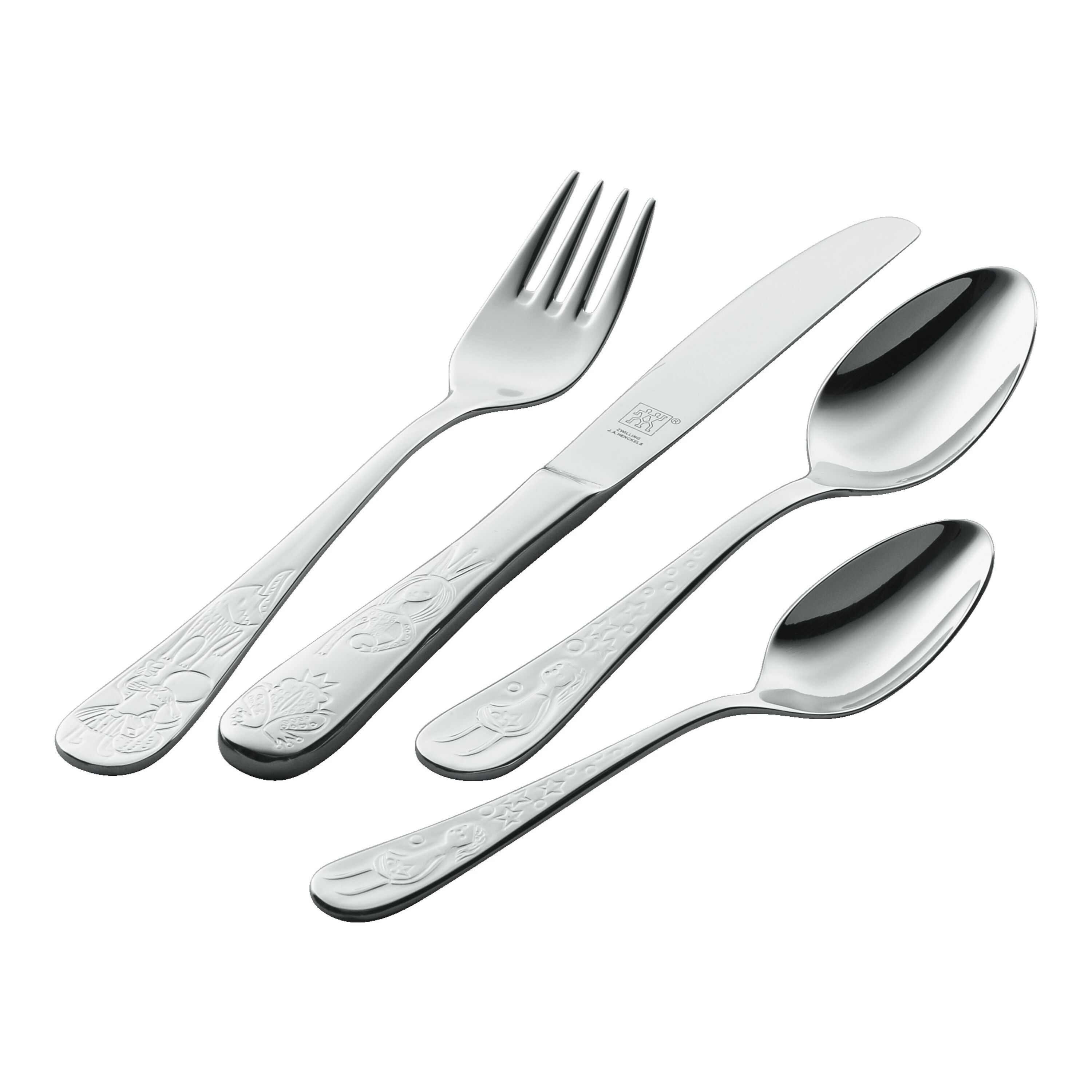 4-pcs polished Children's cutlery set