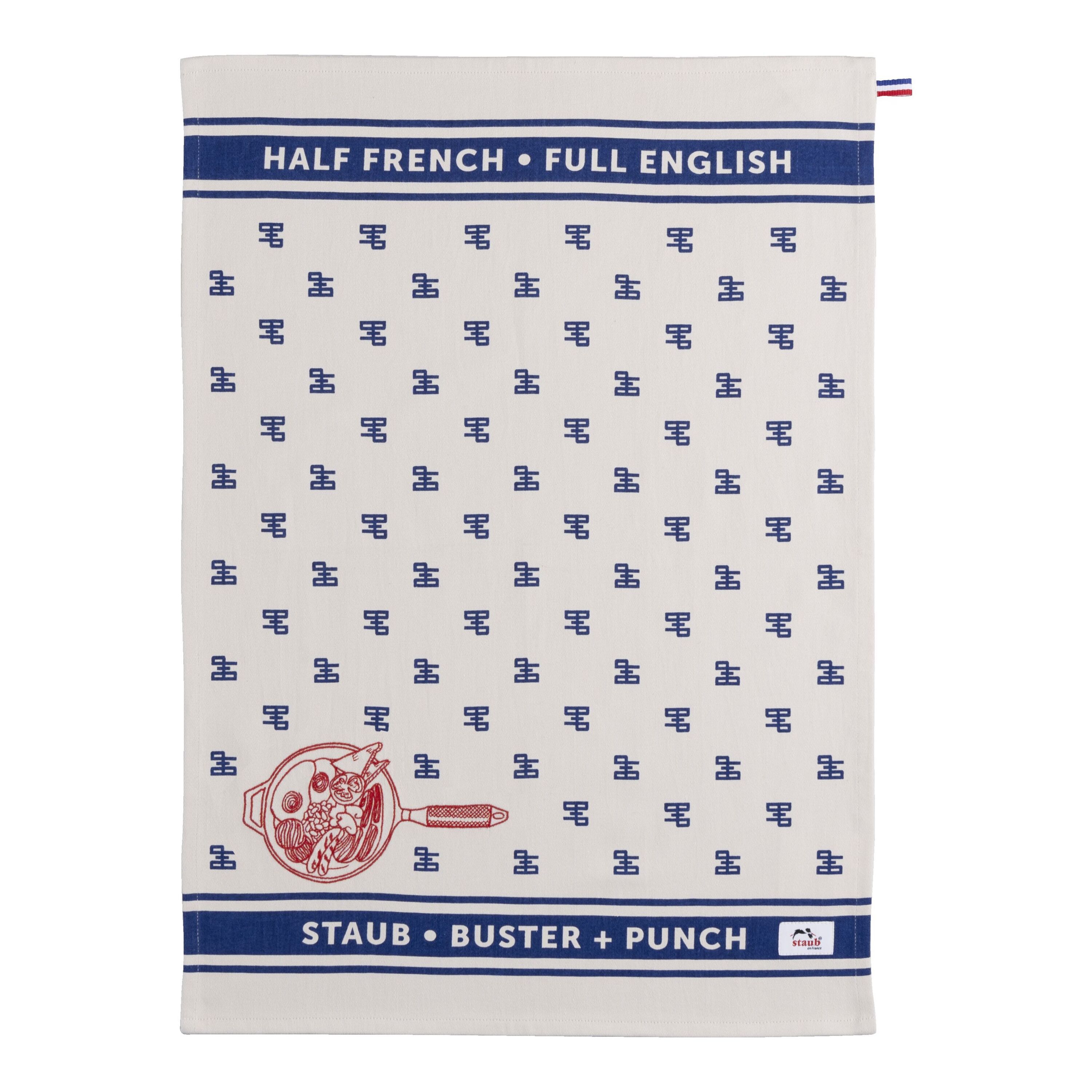 Tea Towel Buster Punch dark-blue