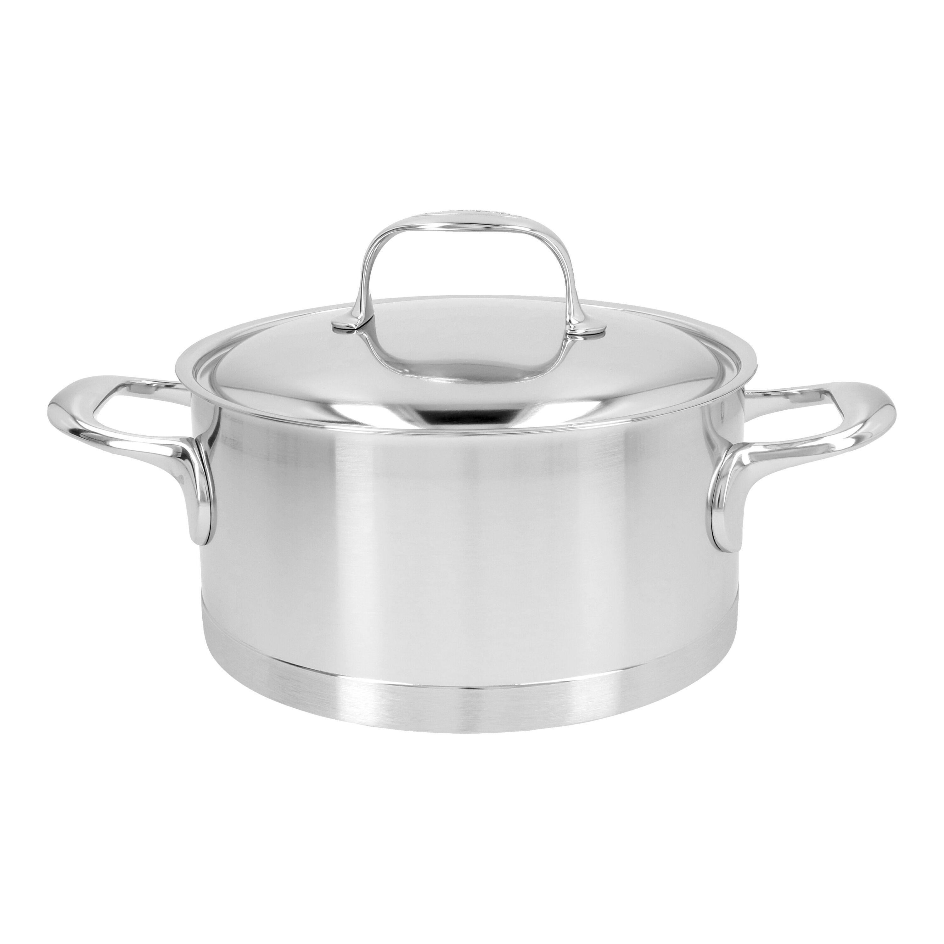 20 cm 18/10 Stainless Steel Stew pot with lid silver
