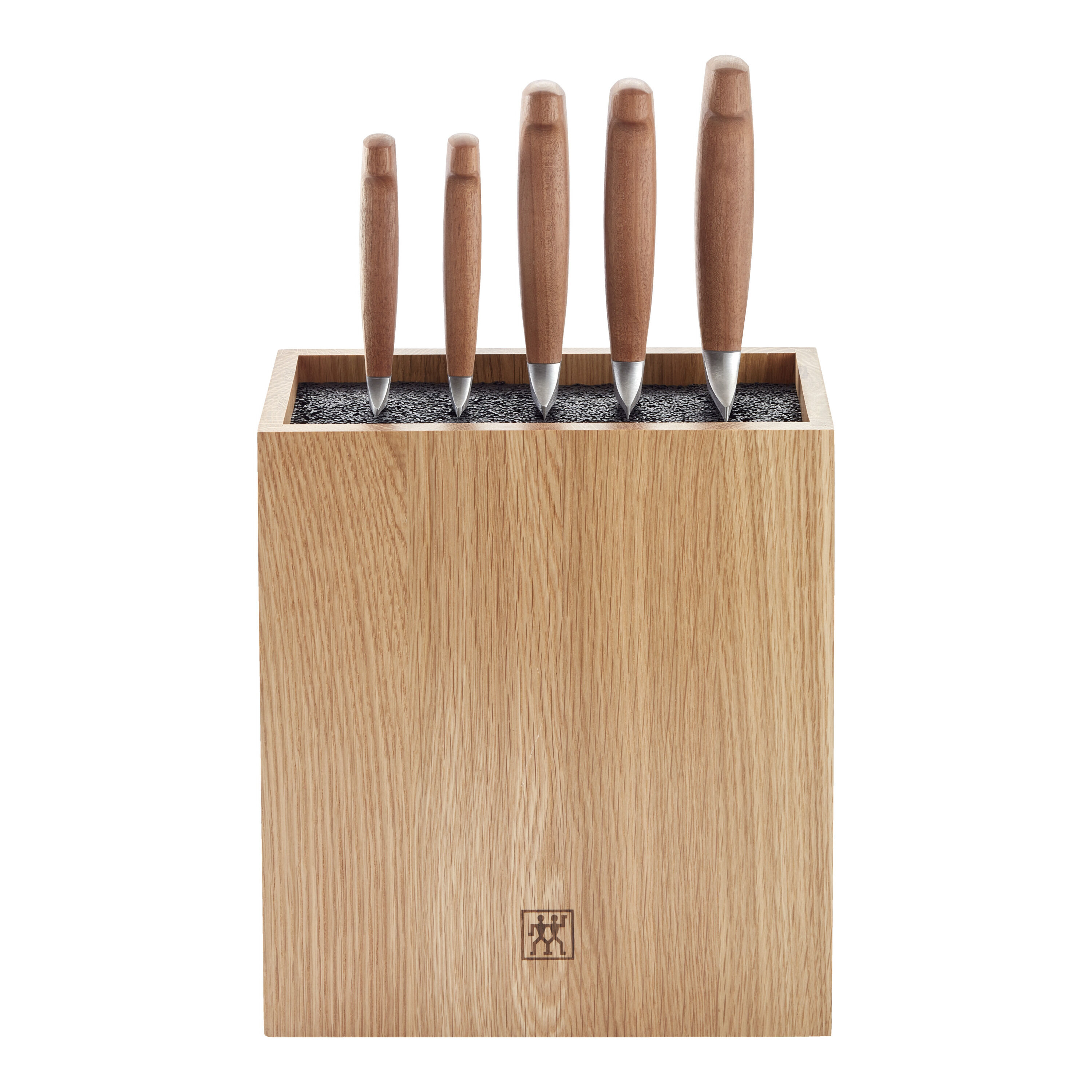 6-pcs, Knife block set, brown