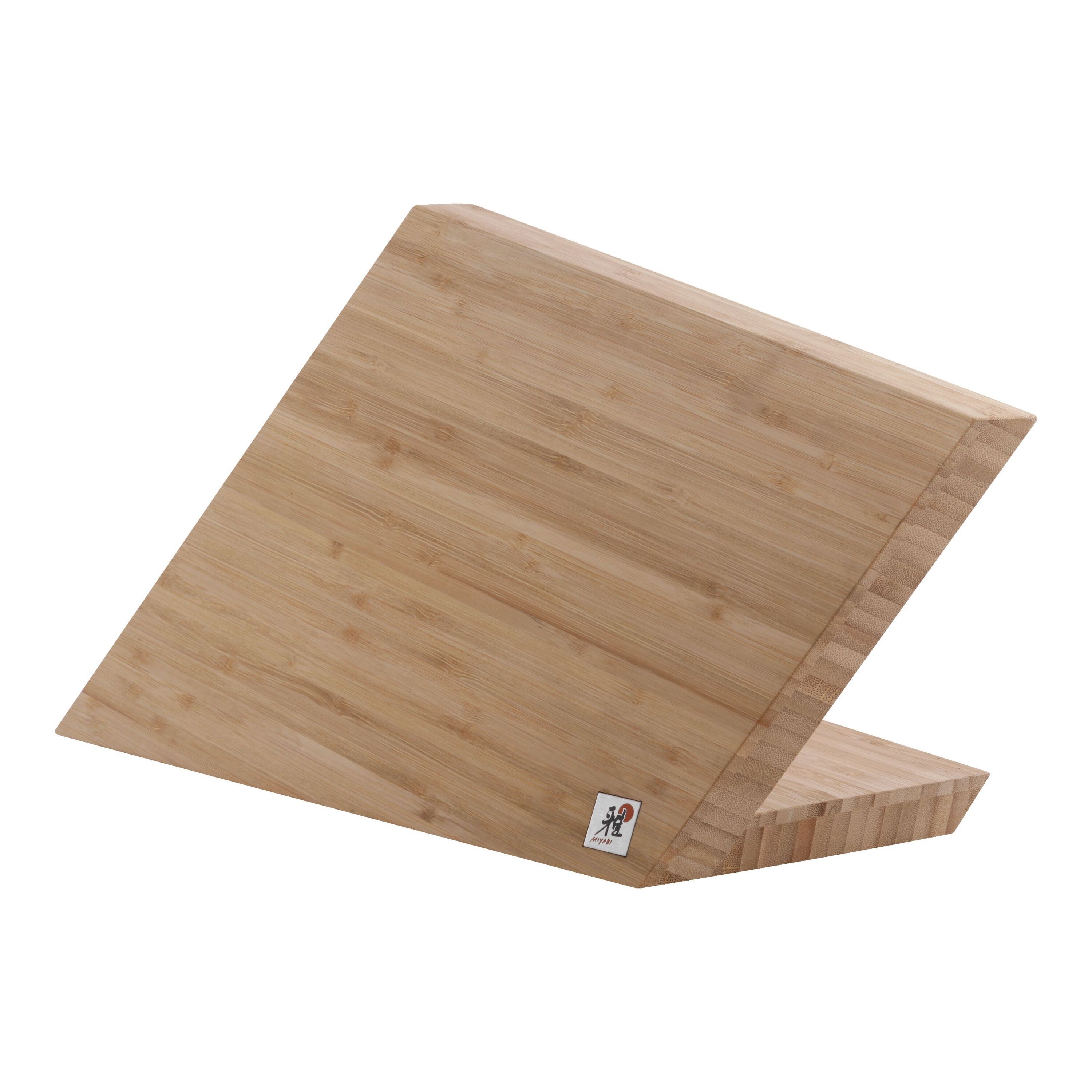 5 slot brown Knife block empty