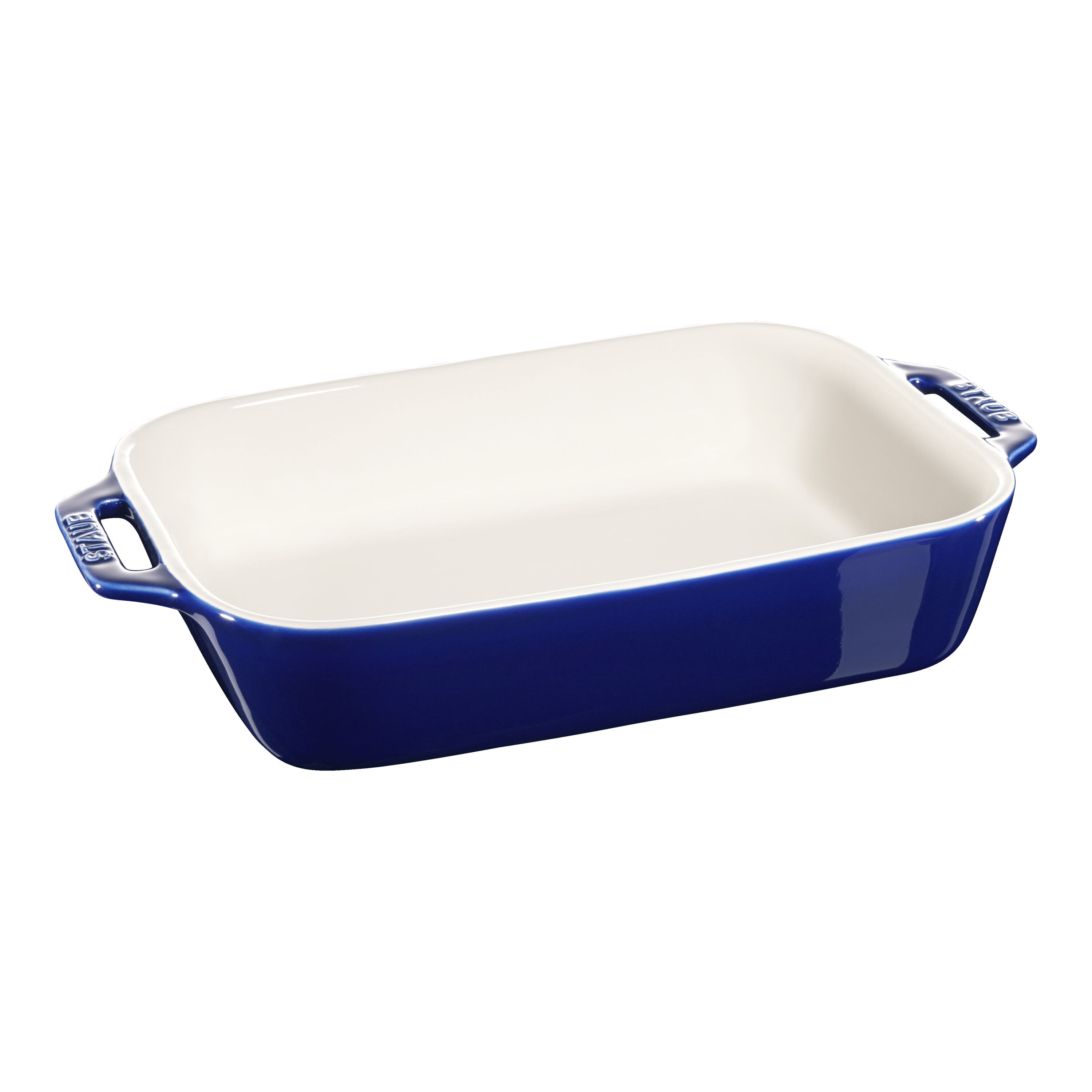 27 x 20 cm rectangular ceramic Oven dish dark-blue