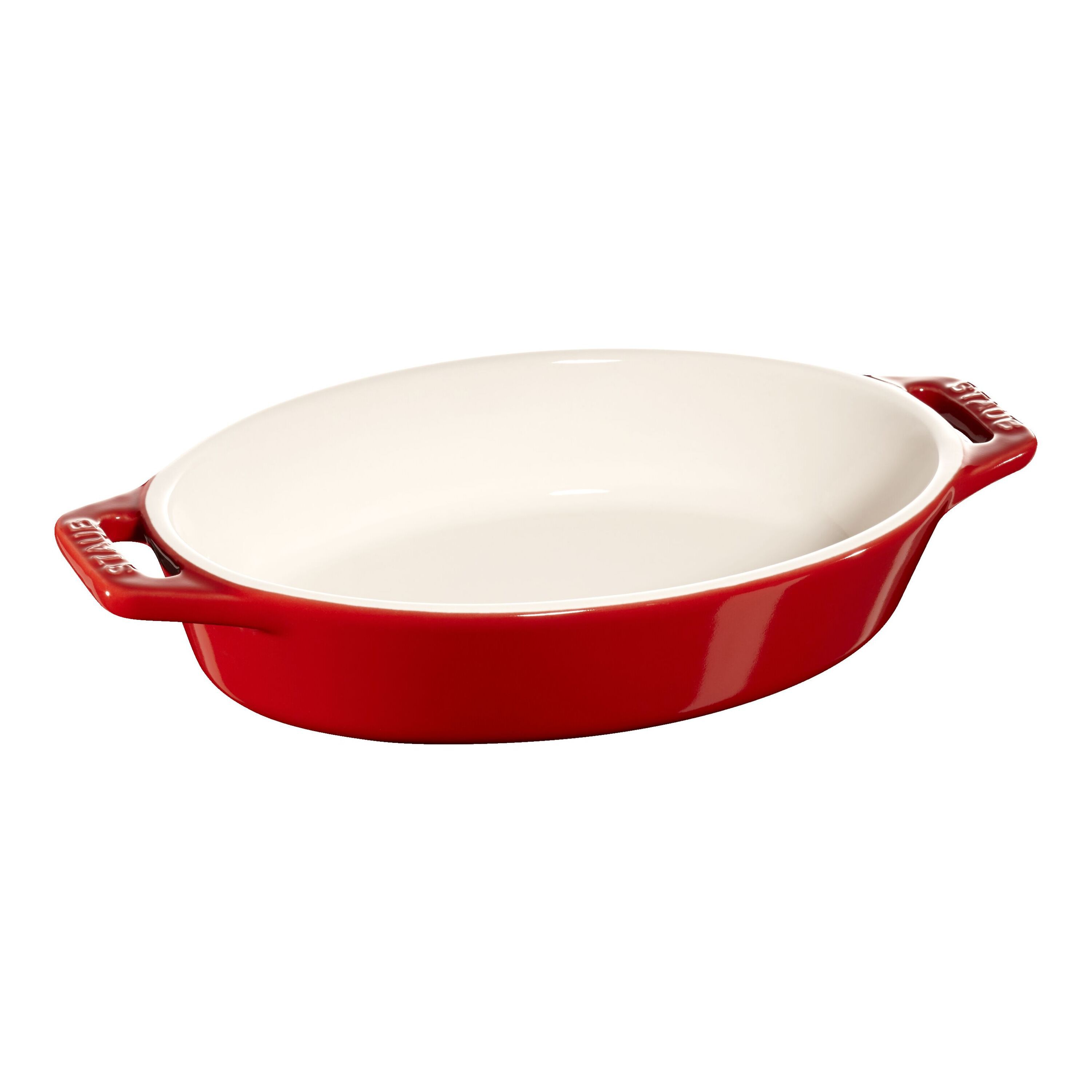 17 cm oval ceramic Oven dish cherry
