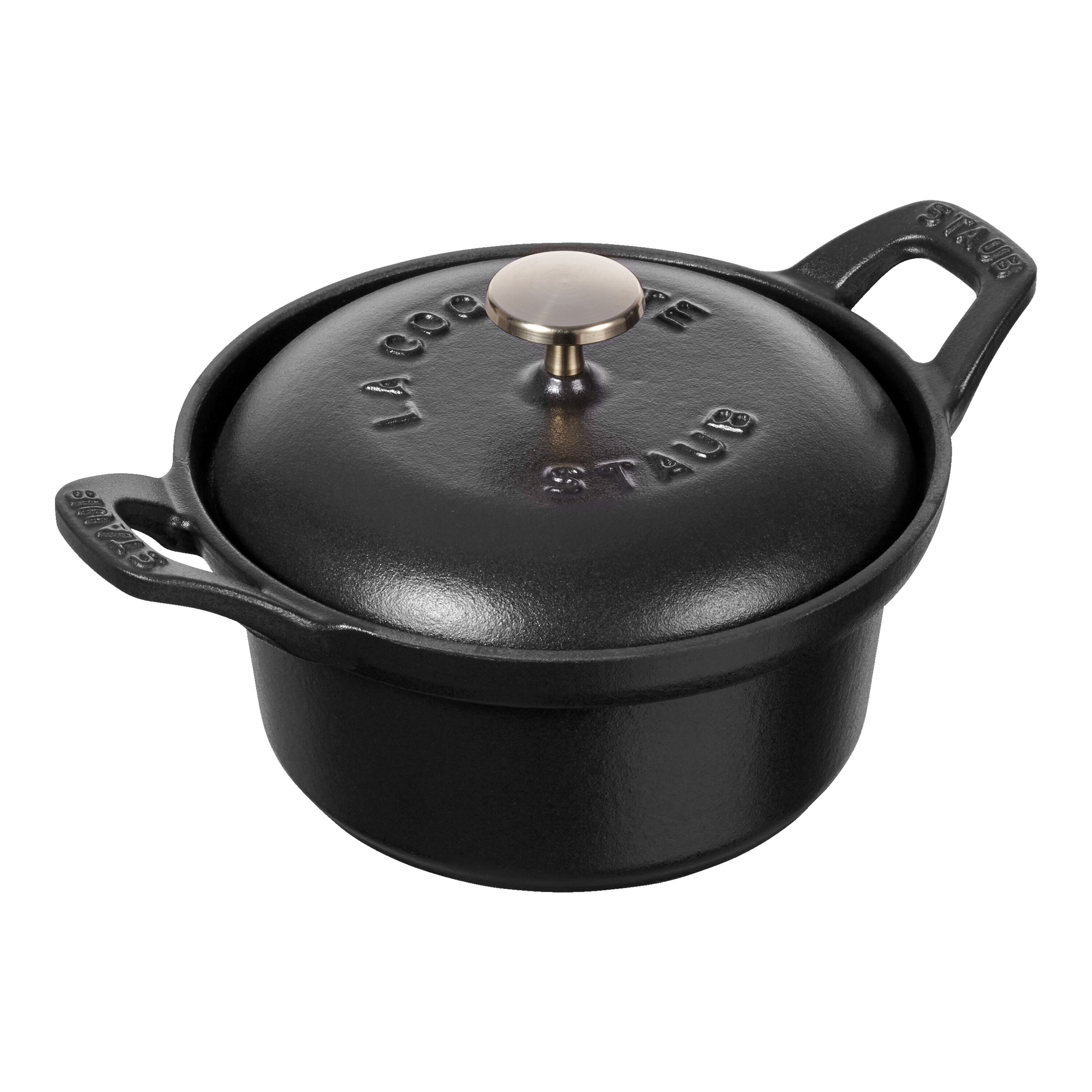 12 cm round Cast iron La Coquette black