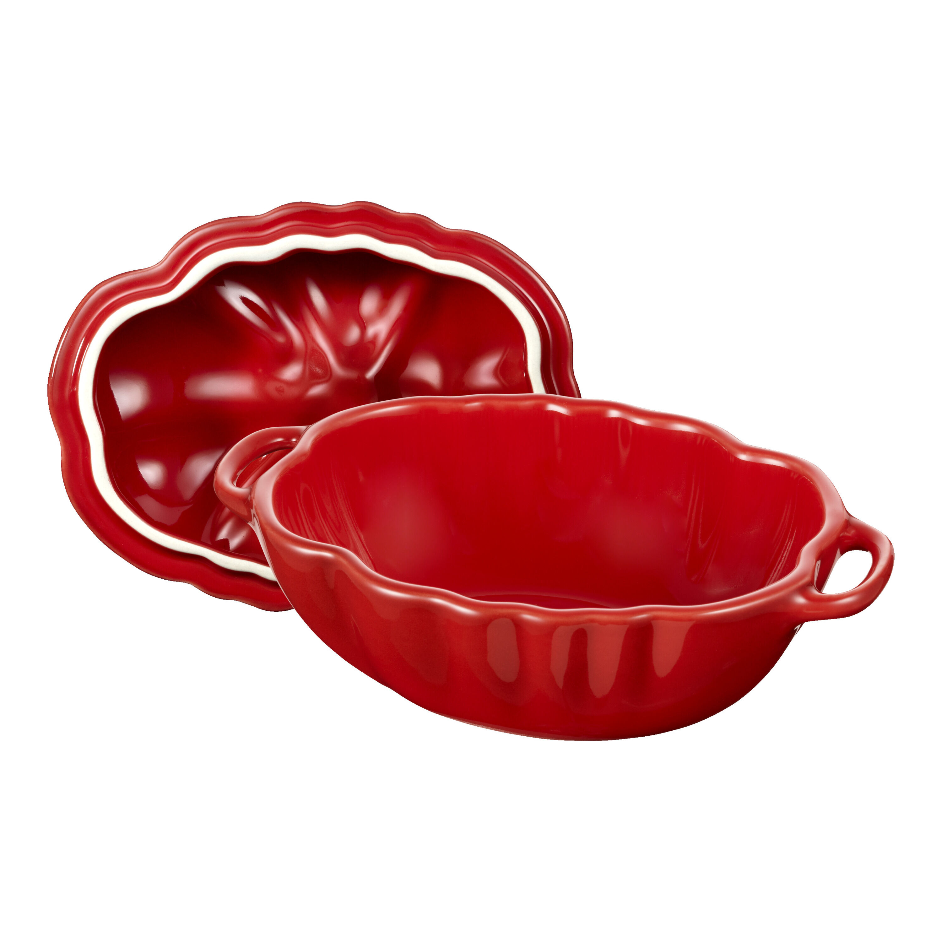 16 cm tomato ceramic Cocotte cherry