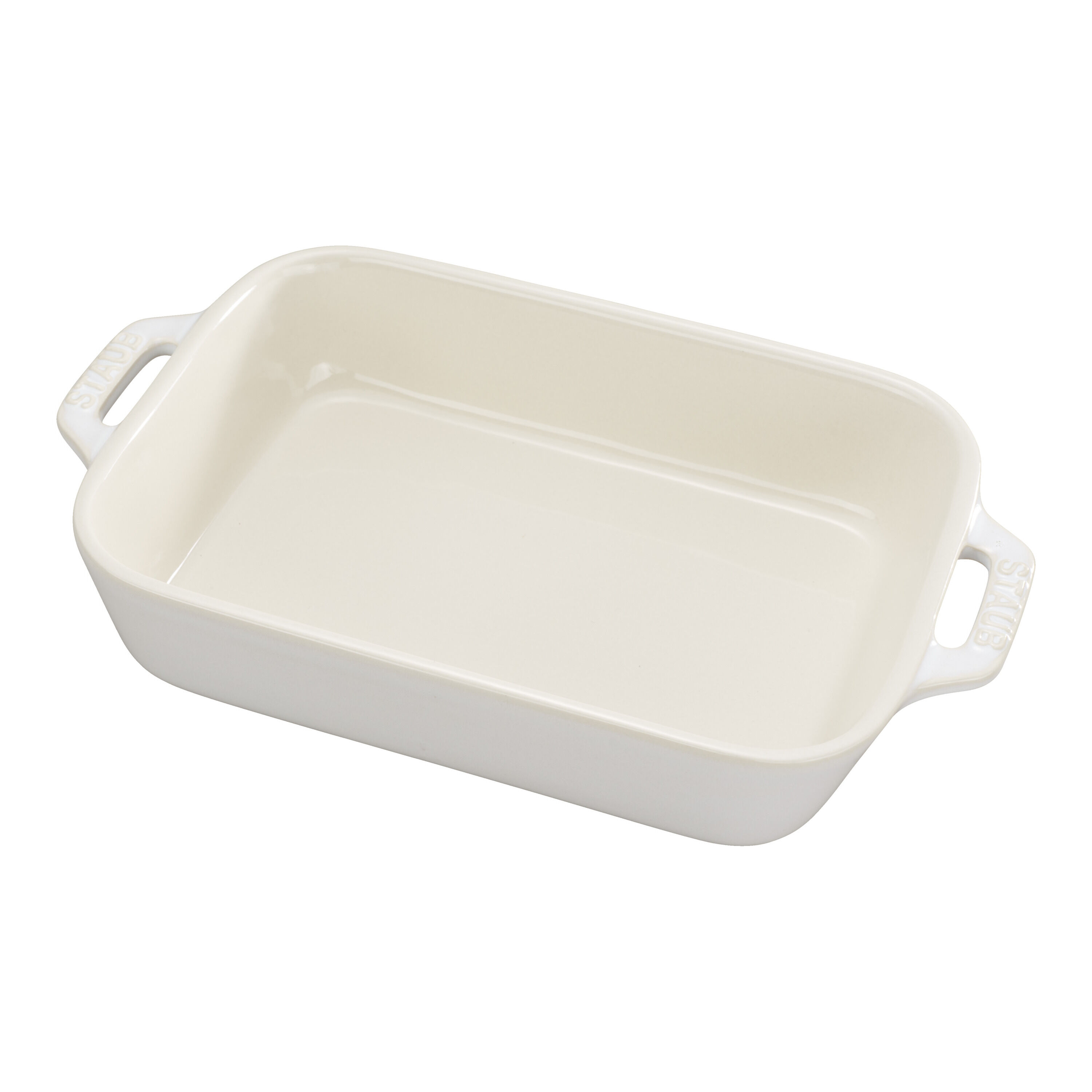 20 x 16 cm rectangular ceramic Oven dish ivory-white