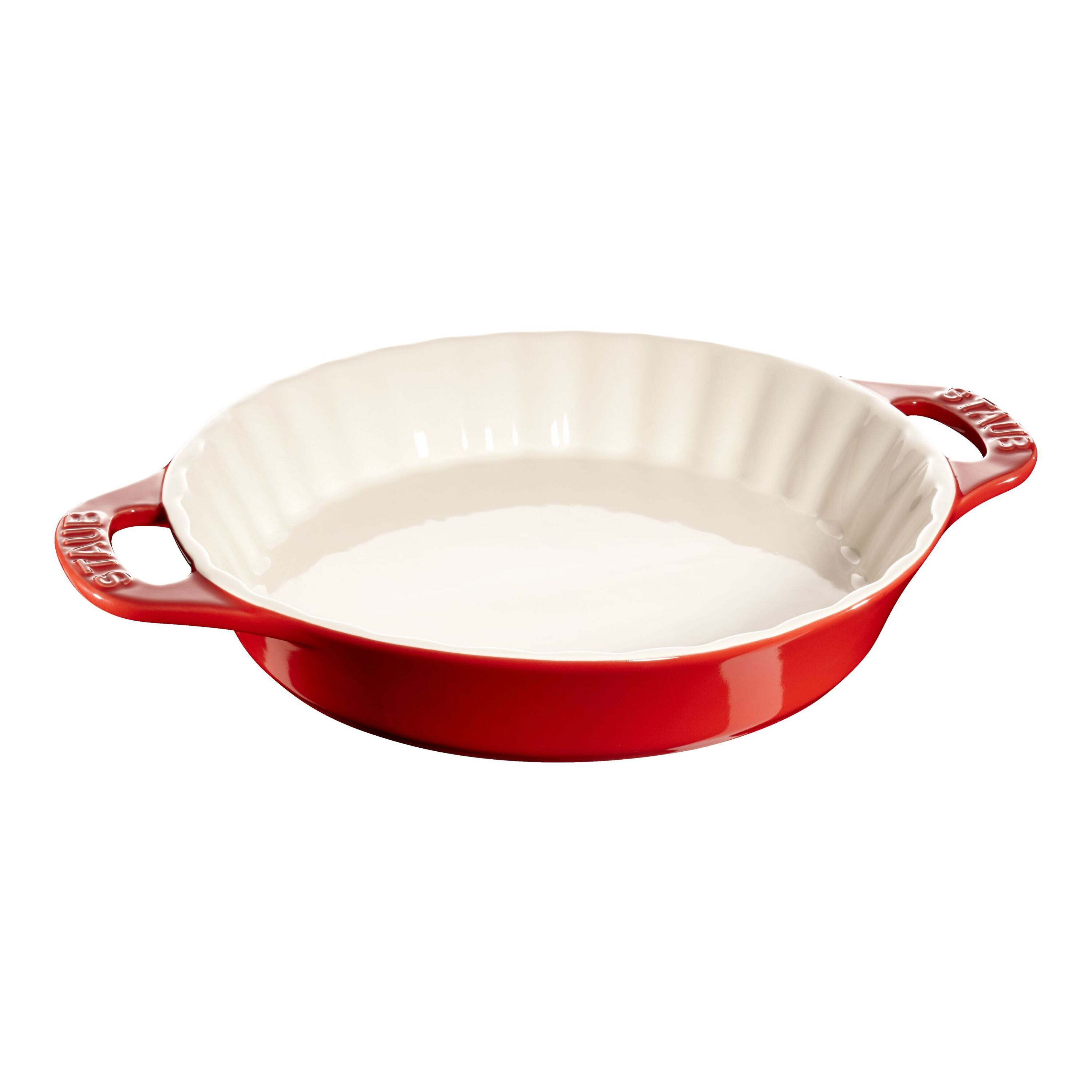 28 cm ceramic Pie dish cherry