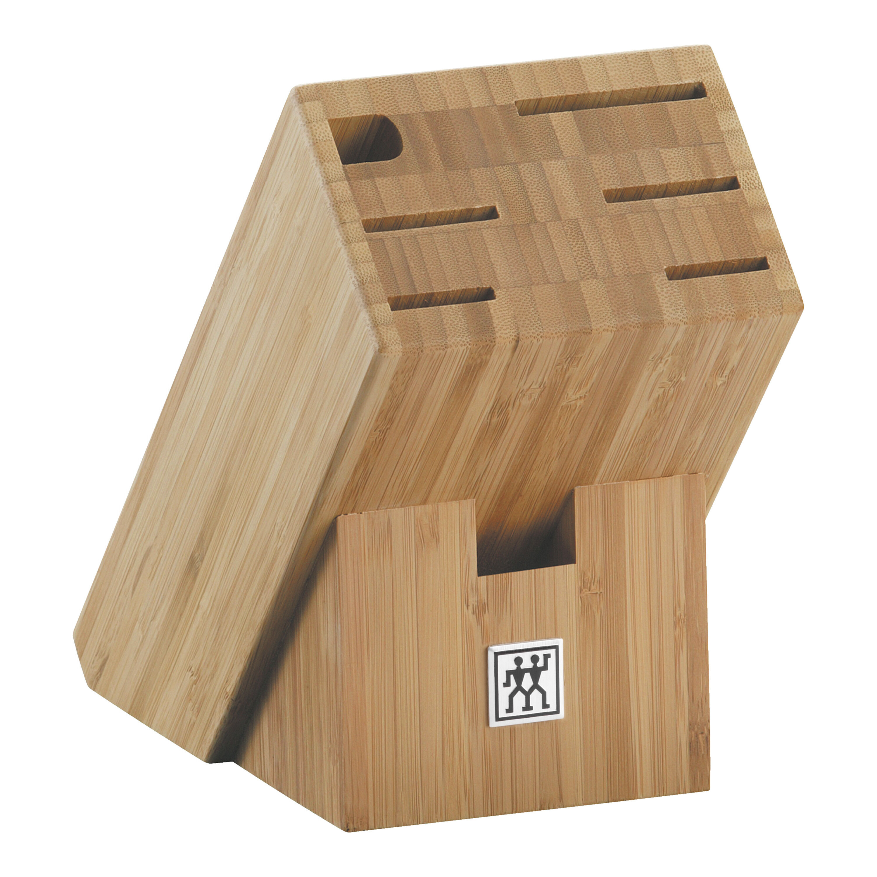 5 slot brown Knife block empty