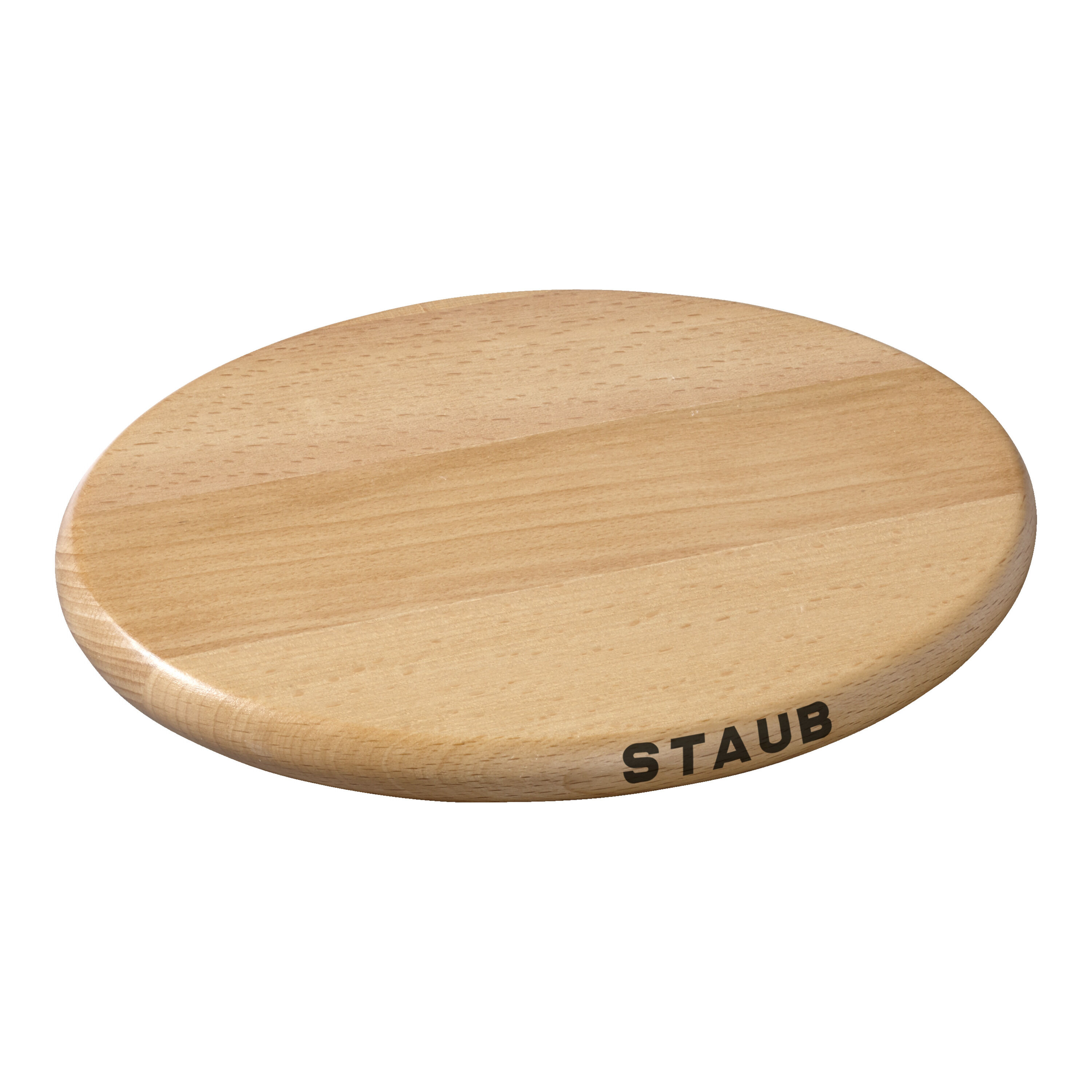 15 cm oval Beech Trivet magnetic brown