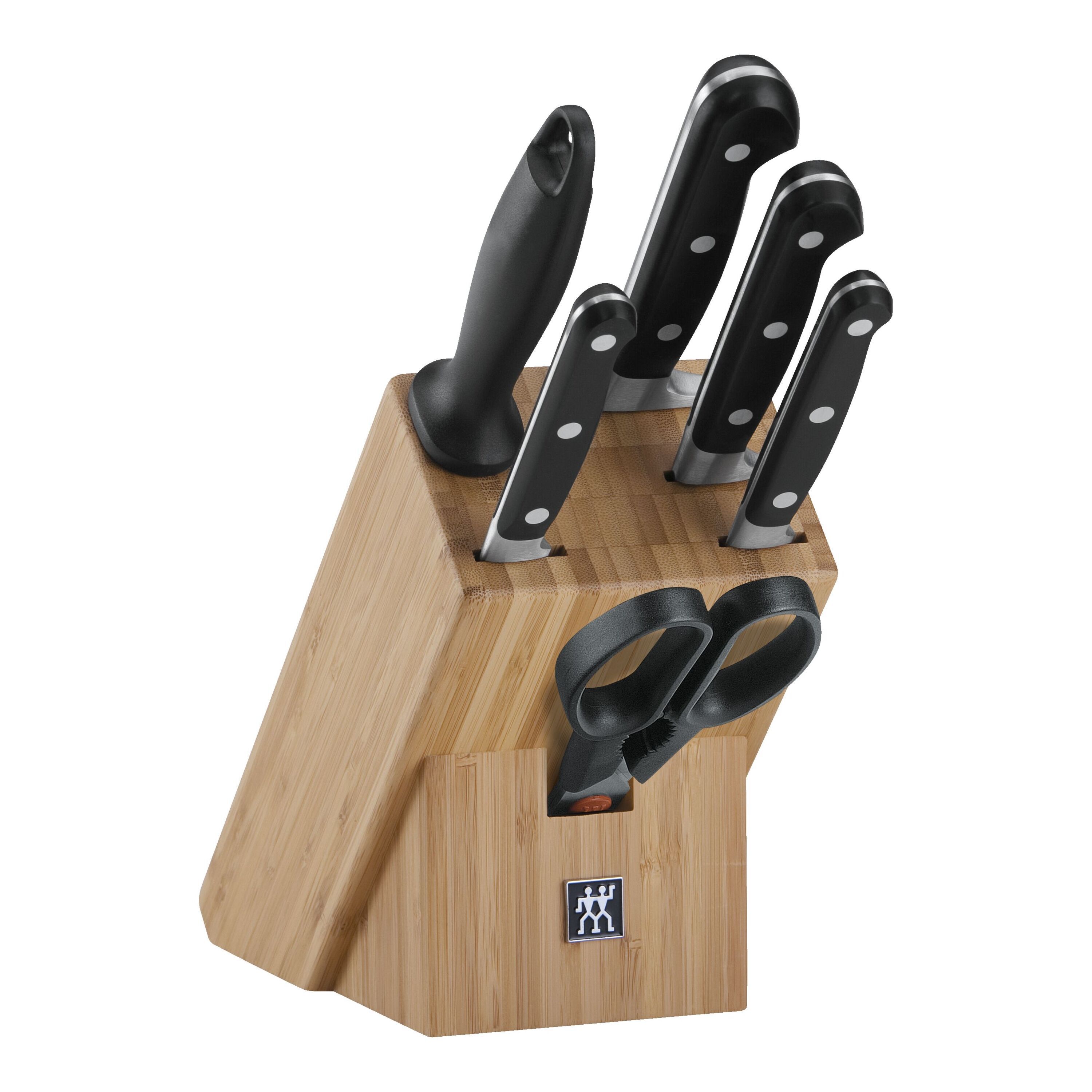 7-pcs, Knife block set, natural