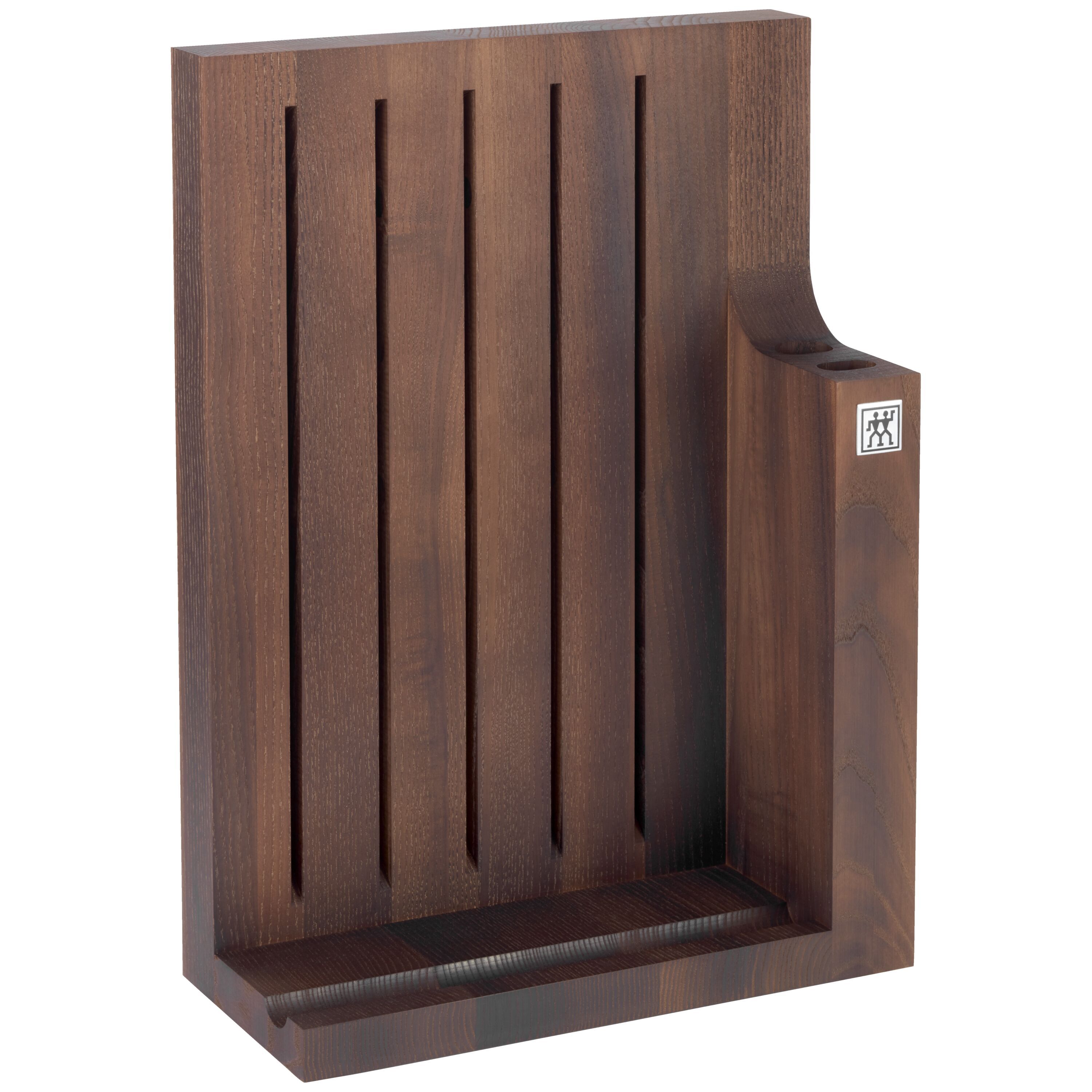 5 slot brown Knife block empty
