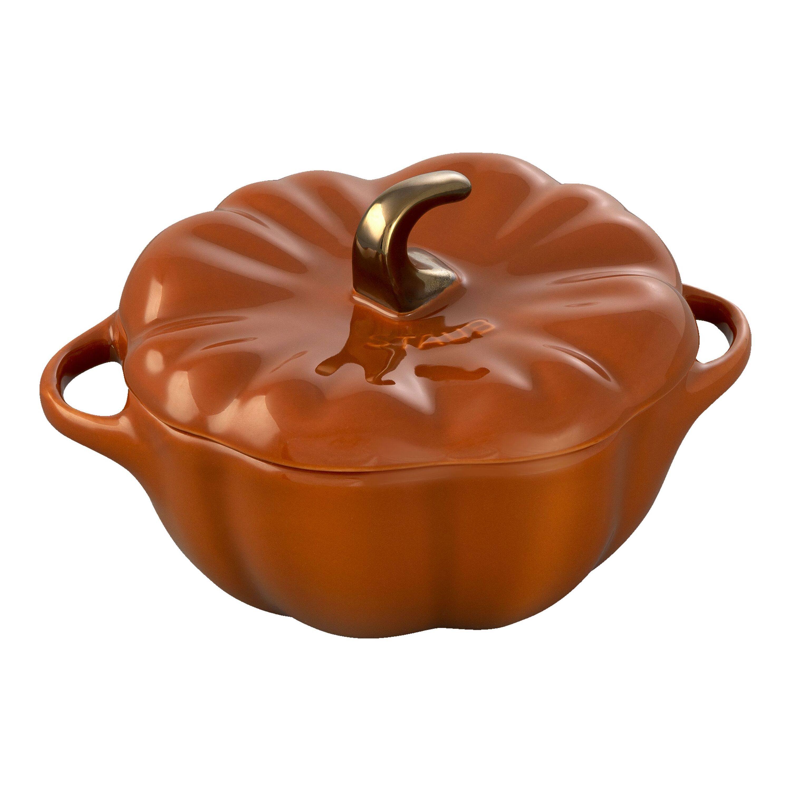 12 cm pumpkin ceramic Cocotte cinnamon