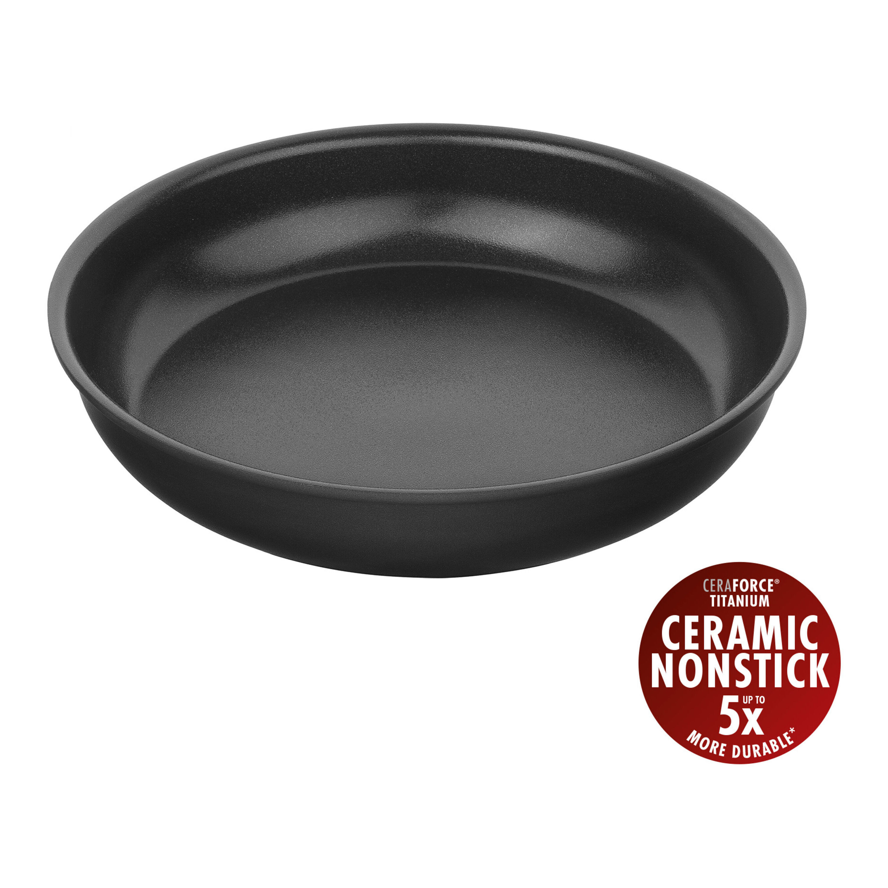 24 cm Aluminium Frying pan black