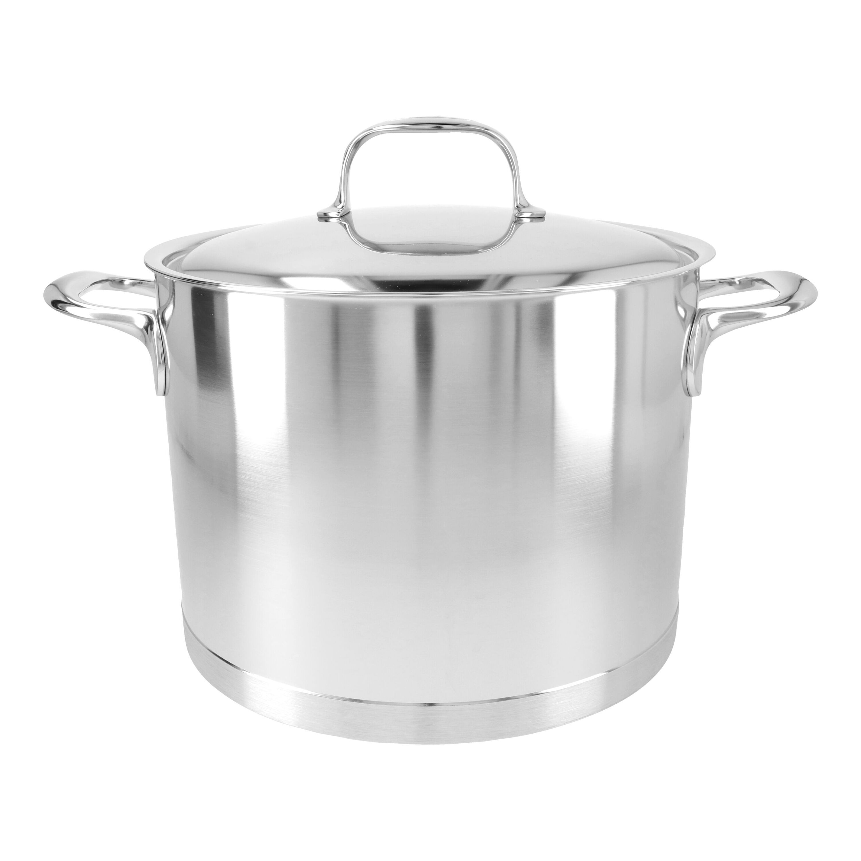24 cm 18/10 Stainless Steel Stock pot with lid silver