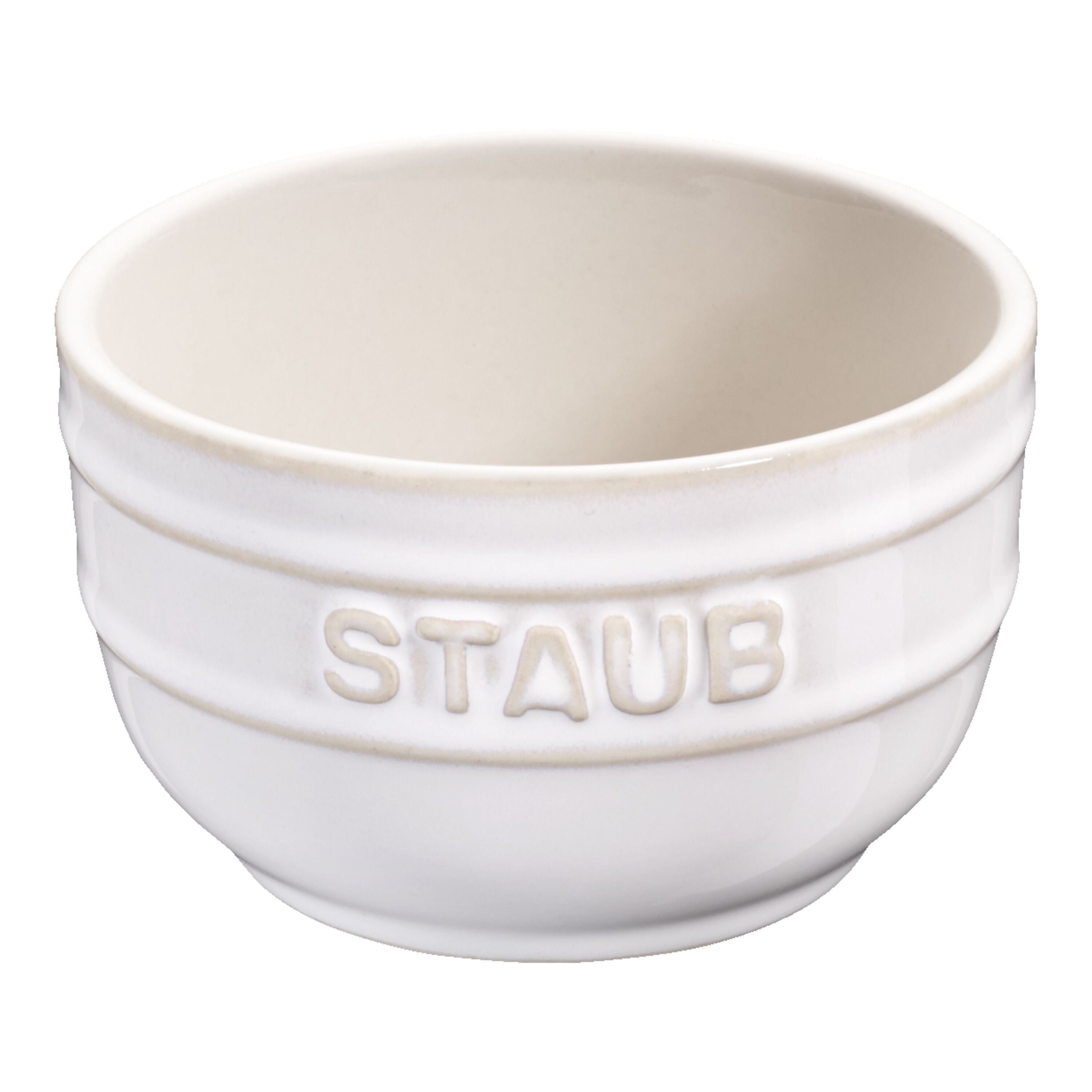 9 cm / 2-pcs round ceramic Ramekin set ivory-white