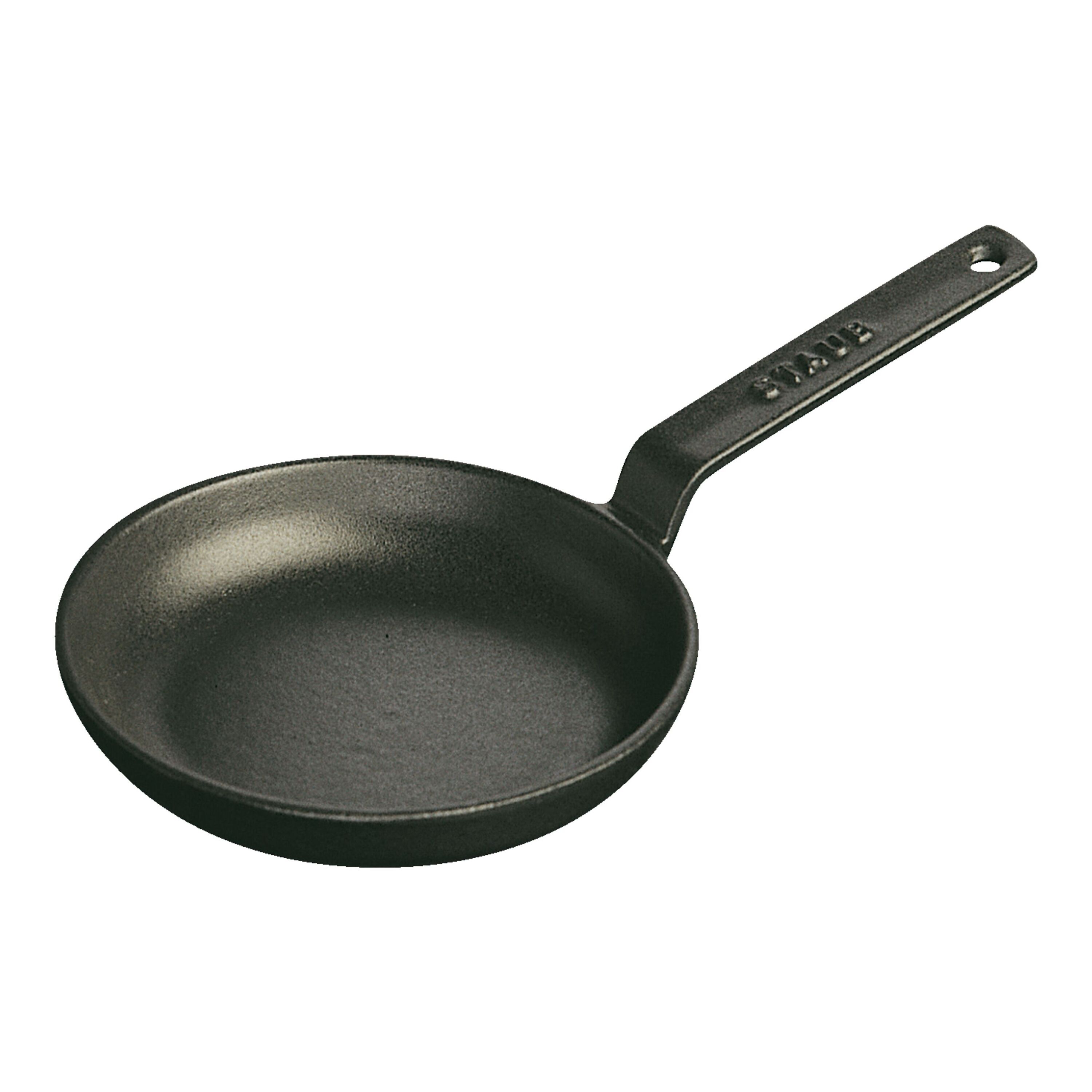 12 cm Cast iron Frying pan black