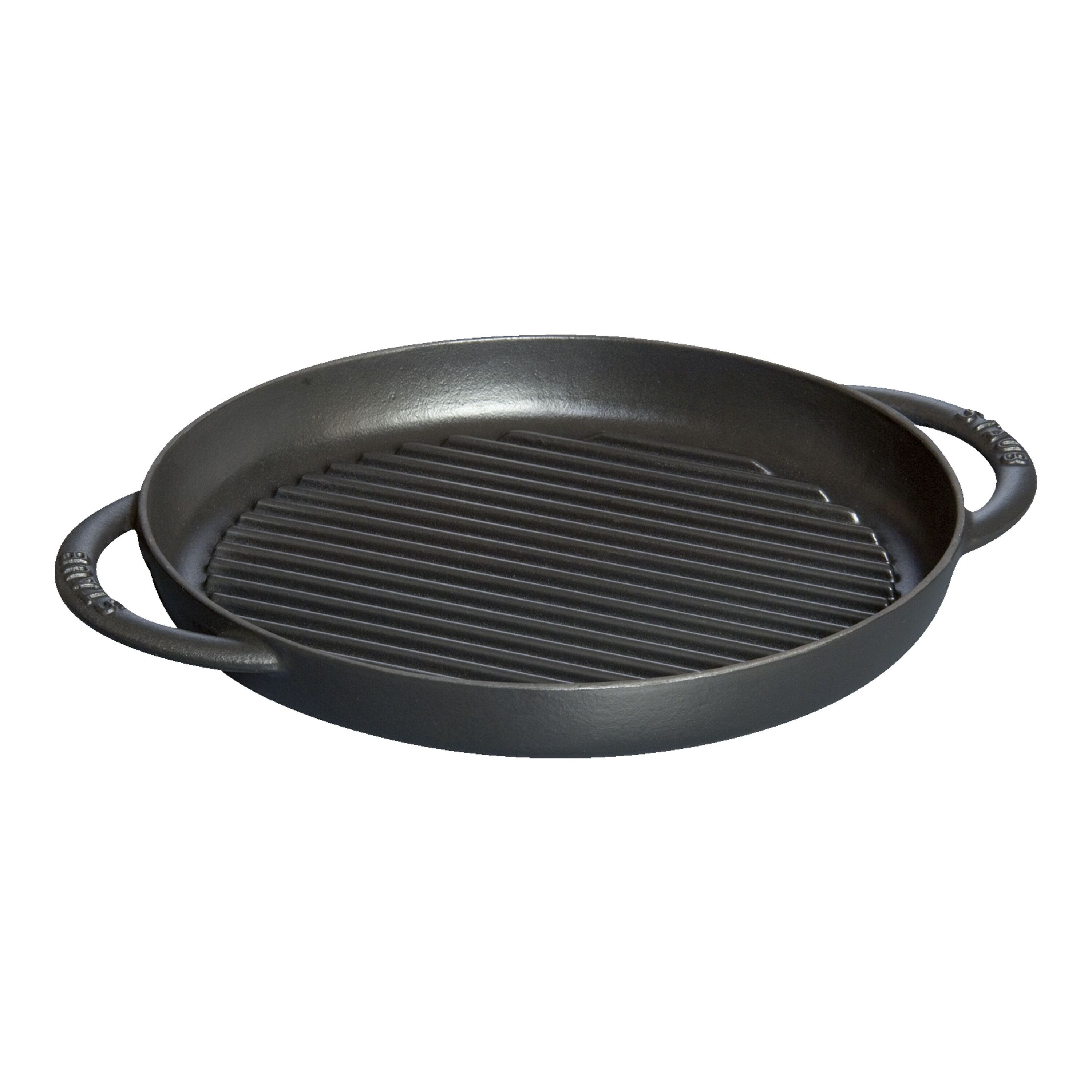 26 cm round Cast iron Pure Grill black