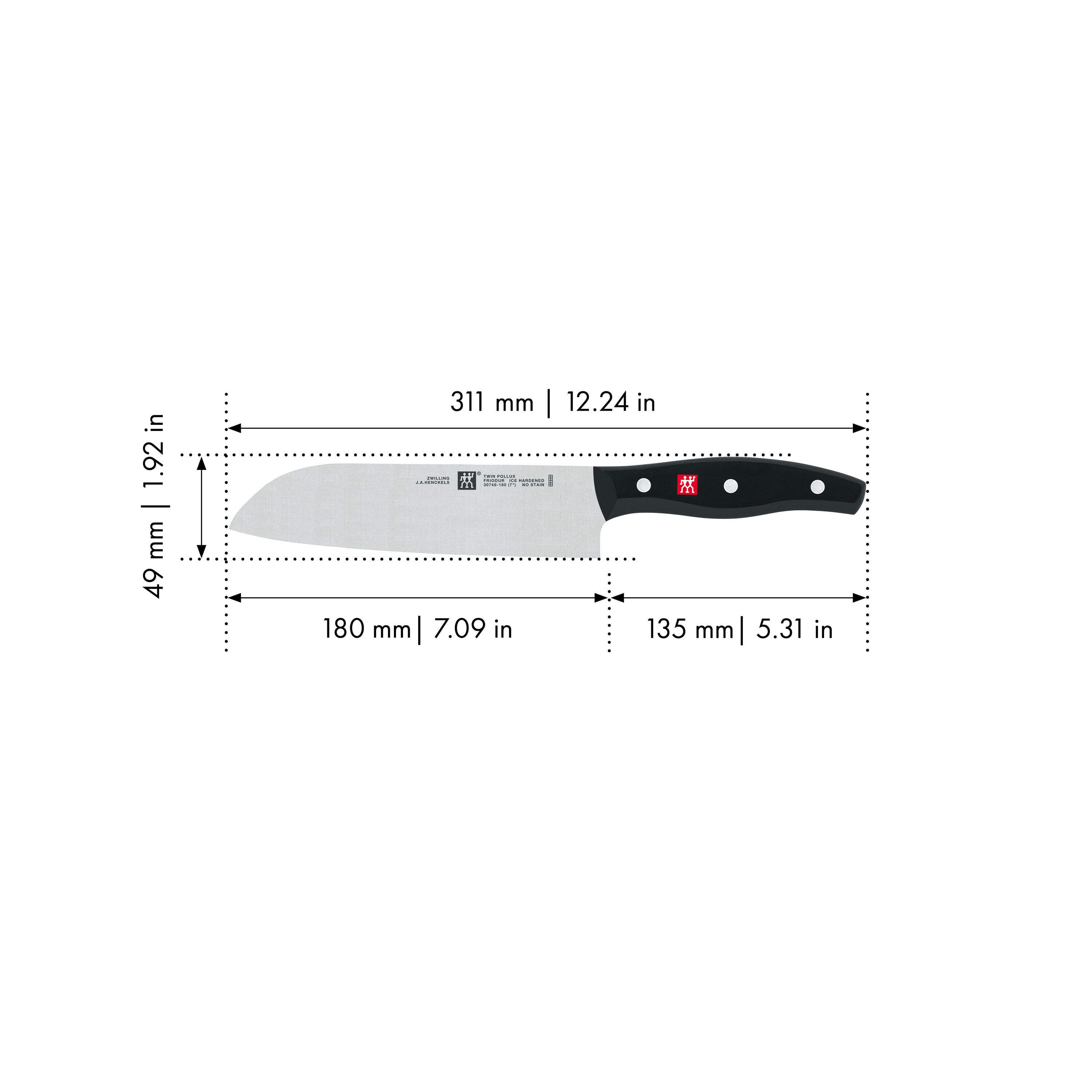 18 cm Santoku