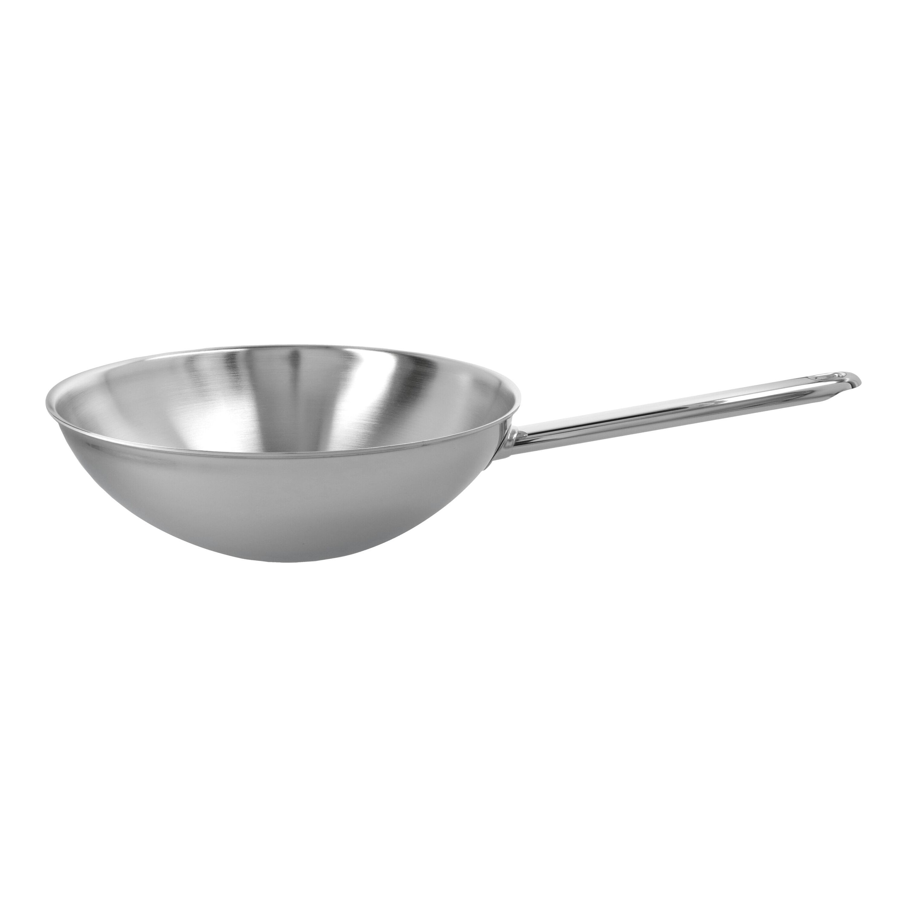 26 cm 18/10 Stainless Steel Wok flat bottom